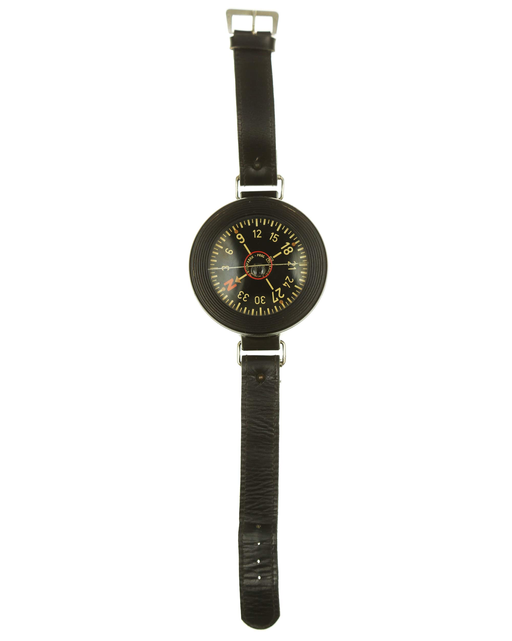 Side view Luftwaffe pilot wrist compass AK39 Kadlec