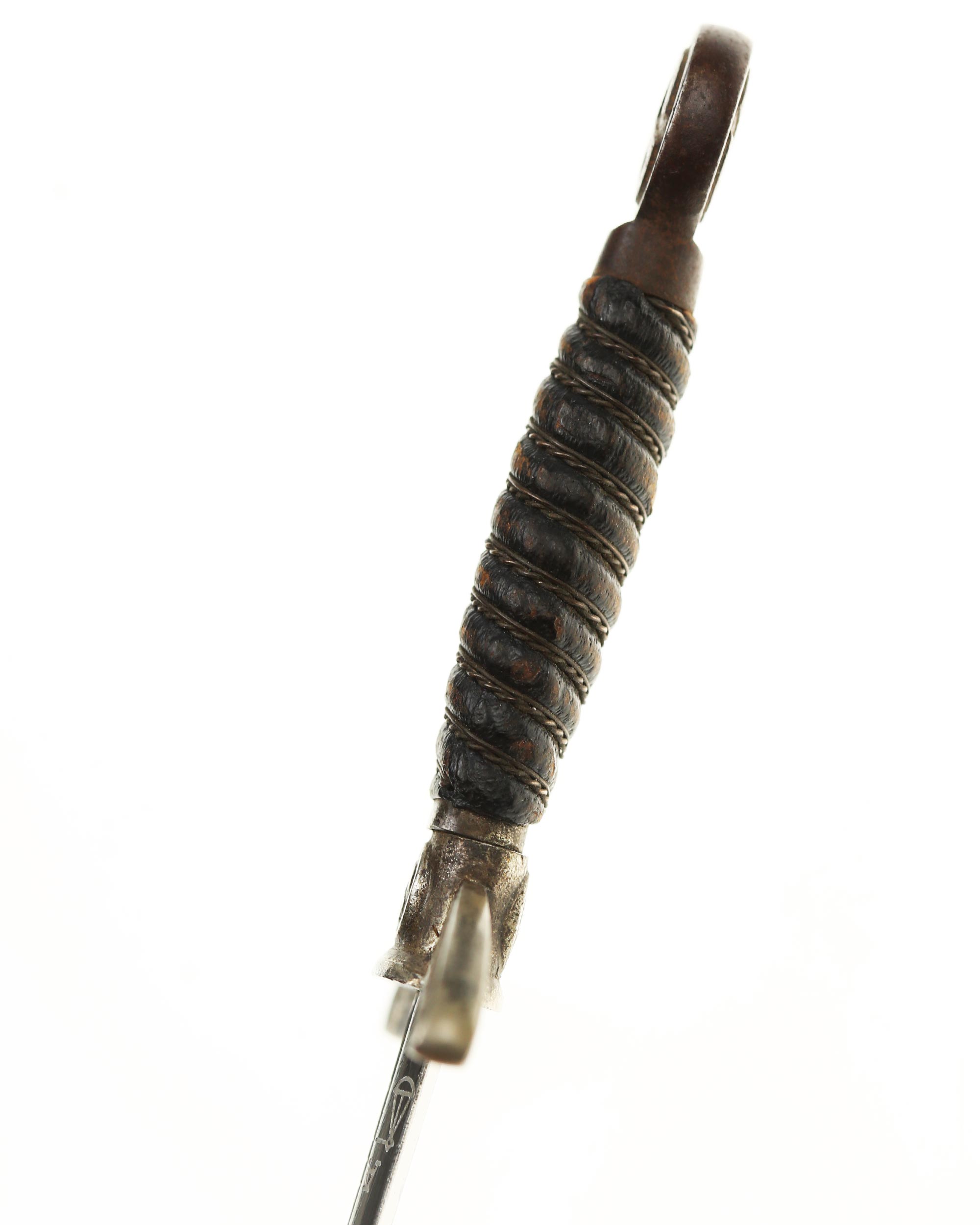 Miniatur Luftwaffenschwert – Griff mit blauem Leder und Adlerknauf