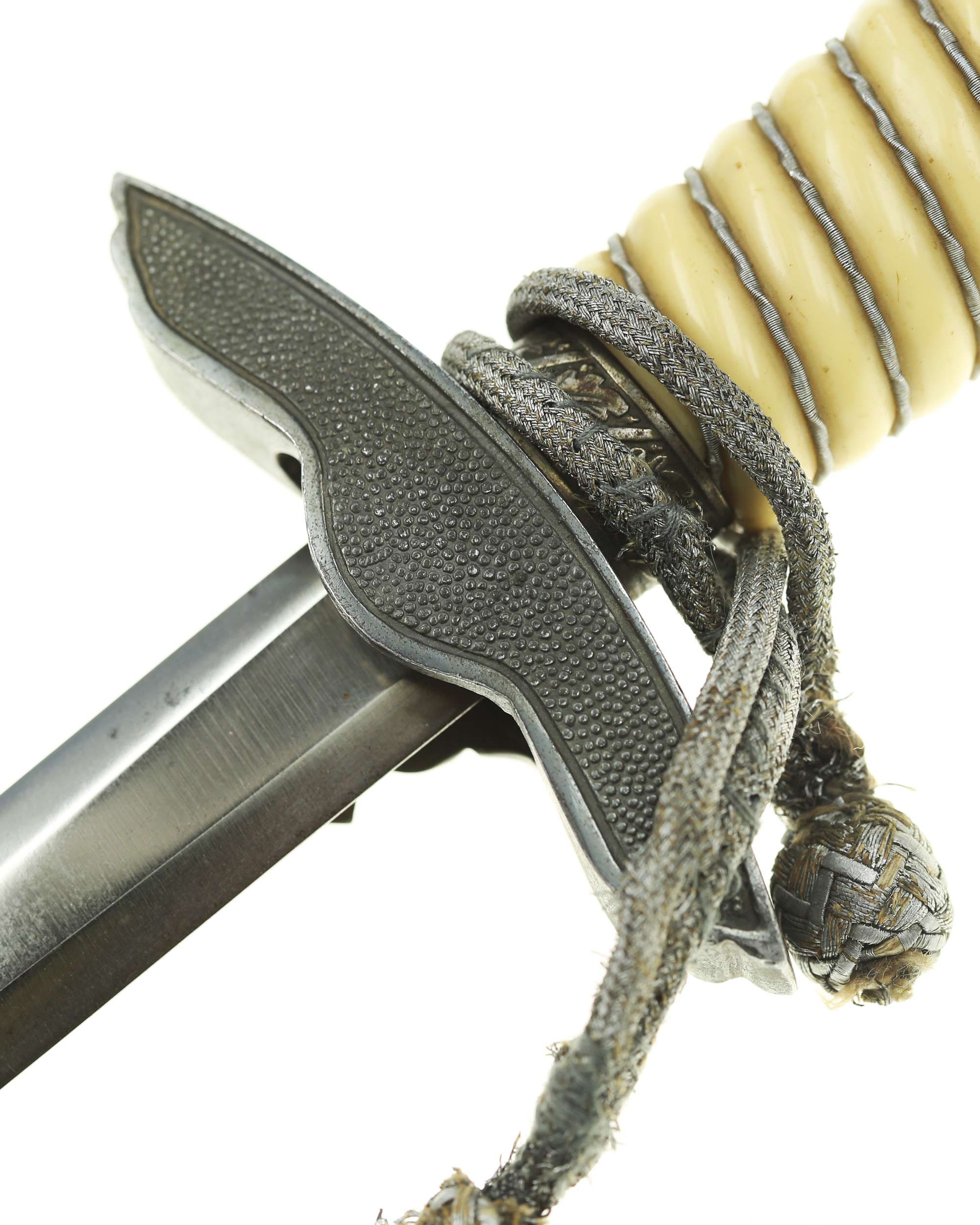 Crossguard and portepee on Luftwaffe Officer’s Dagger Model 1937