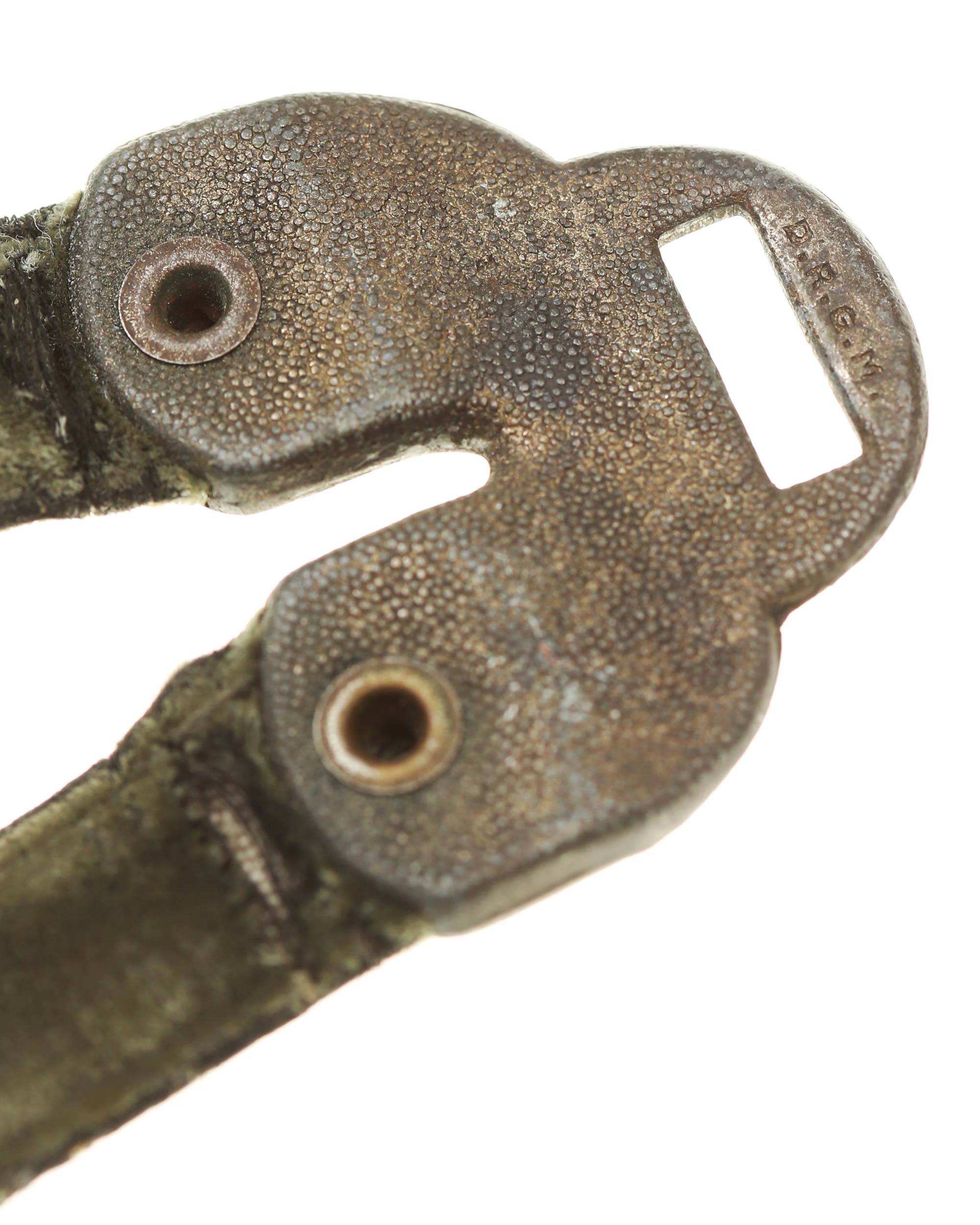 Deluxe hanger set for Army Officer’s Dagger – reverse side with DRGM marking