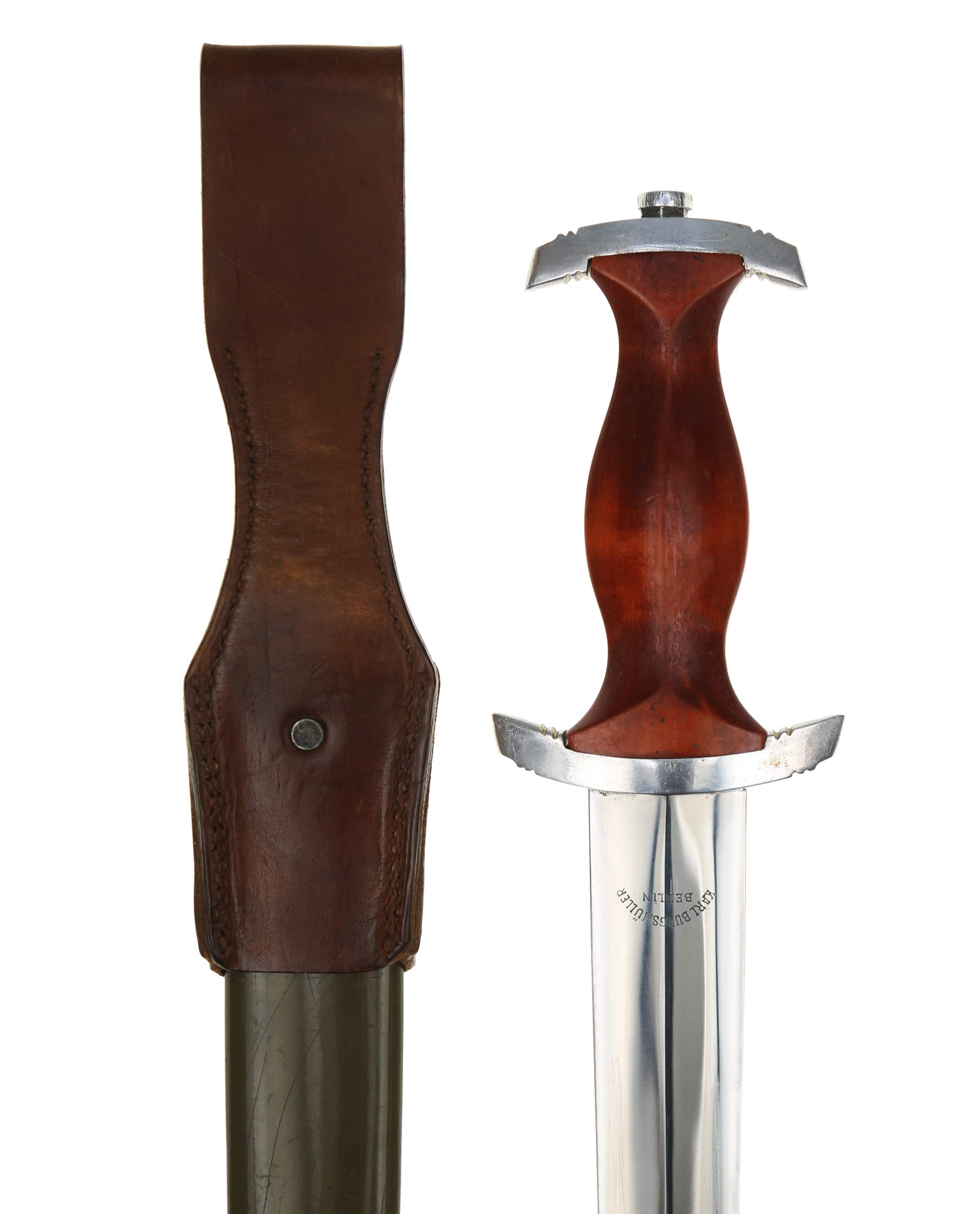 NPEA student dagger M1935 – motto 'Mehr sein als scheinen' etched blade