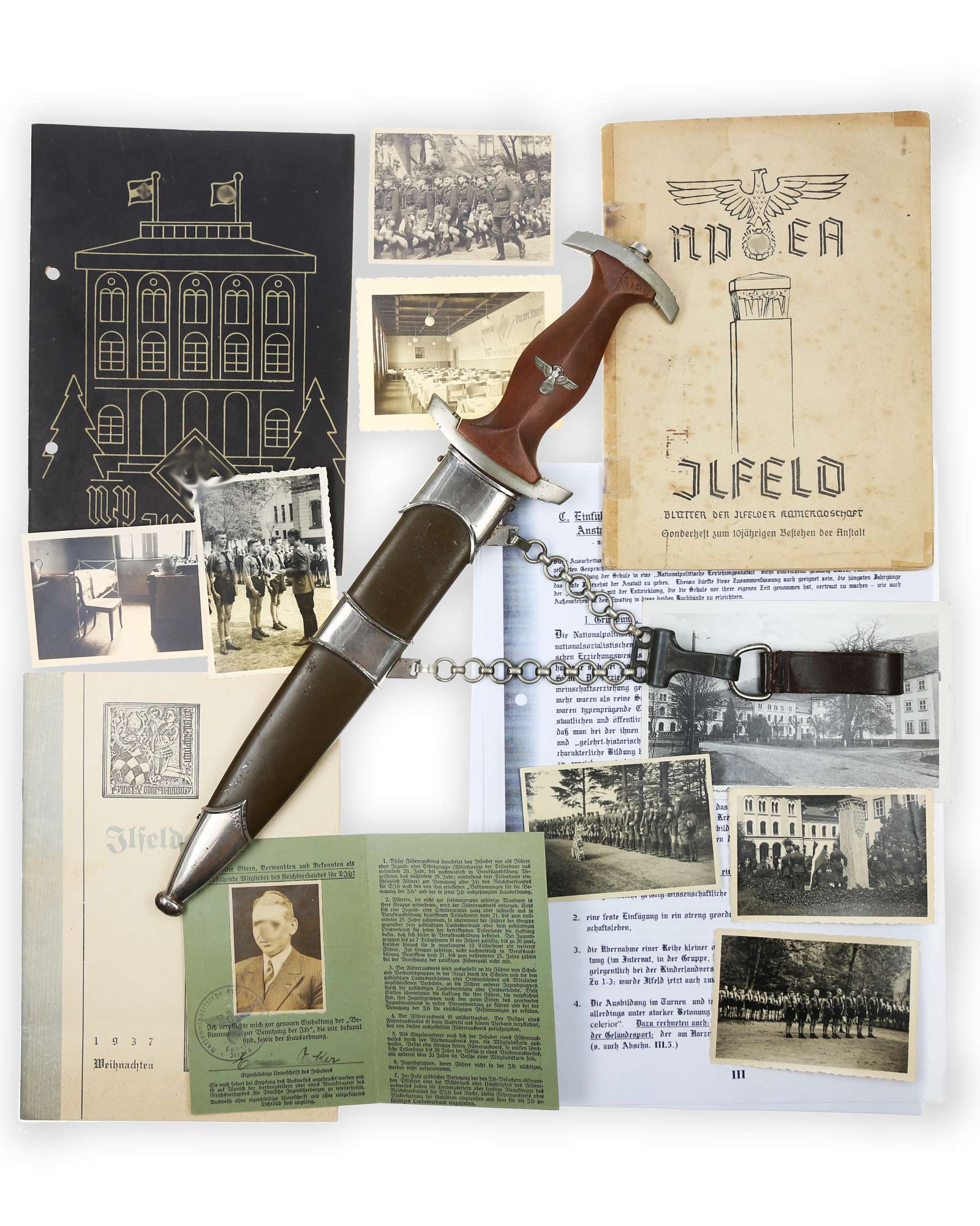 Цепной кортик NPEA обр. 1935 г. для руководящего состава — Karl Burgsmüller, Berlin — комплекс Ильфельд