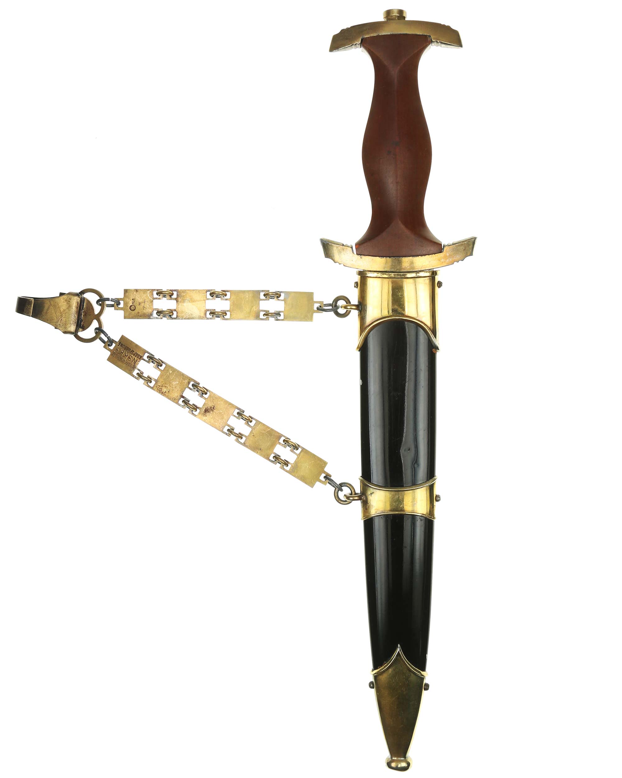 NSKK Kettendolch – Griff mit Hoheitsadler und SA-Emblem