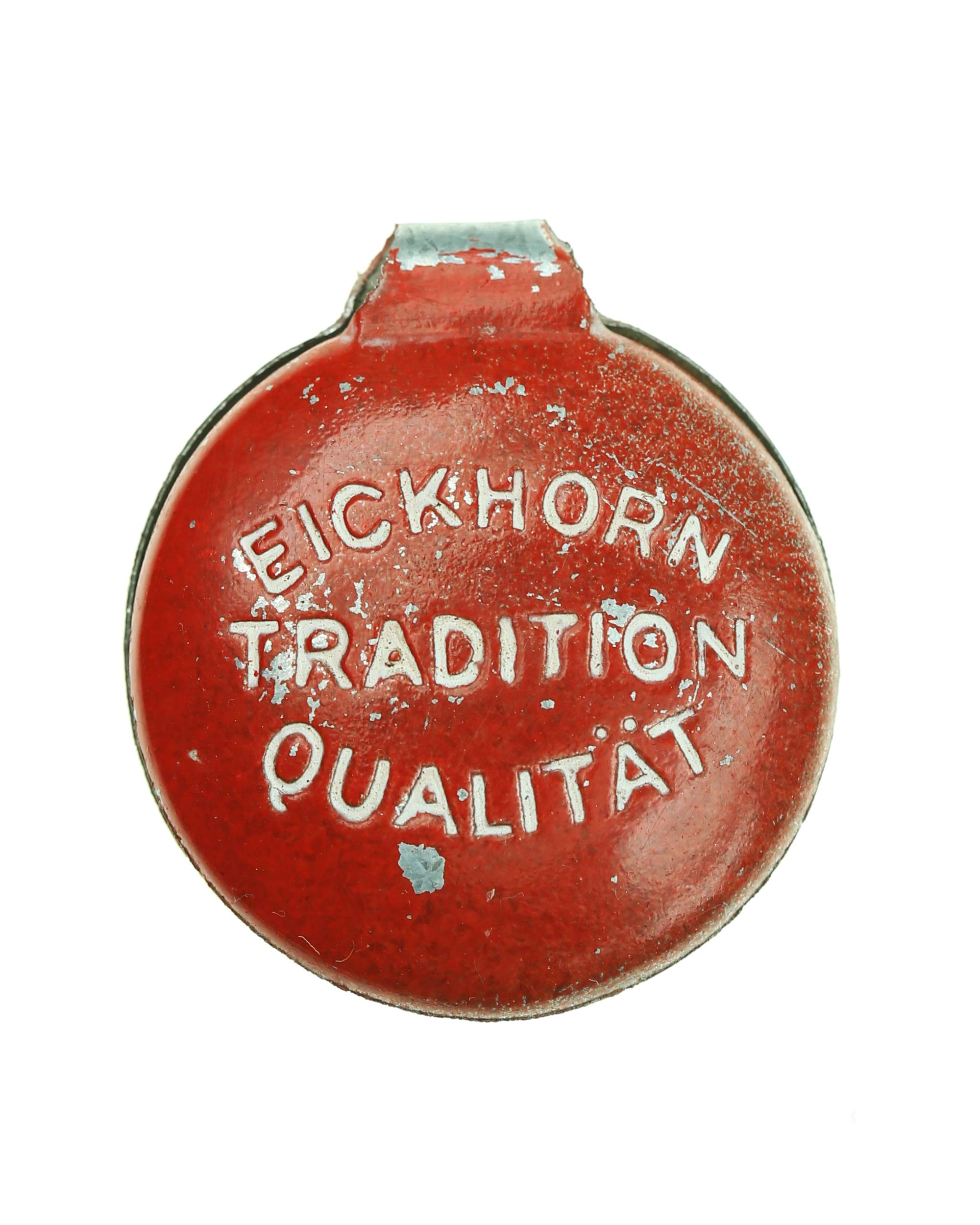 Carl Eickhorn Solingen control tag – side view and thickness