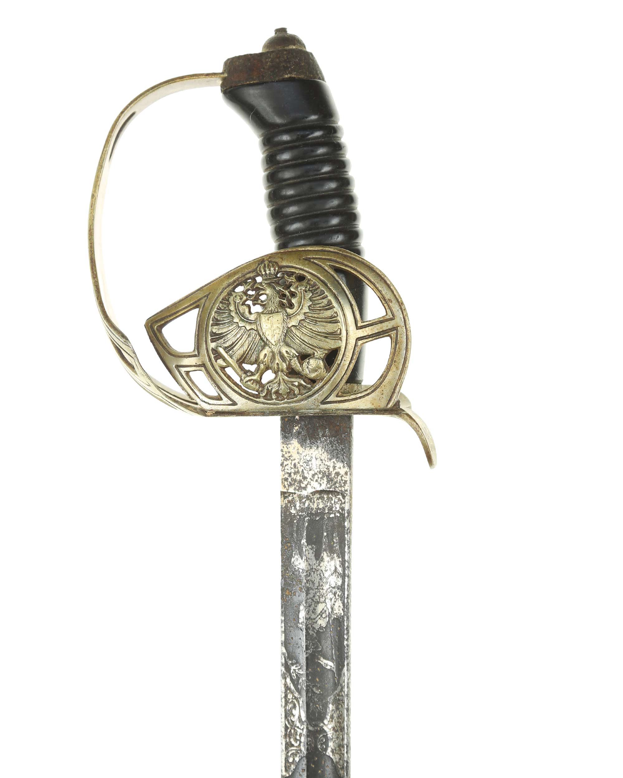 Прусский кавалерийский палаш обр. 1889 г. WKC Solingen без ножен общий вид