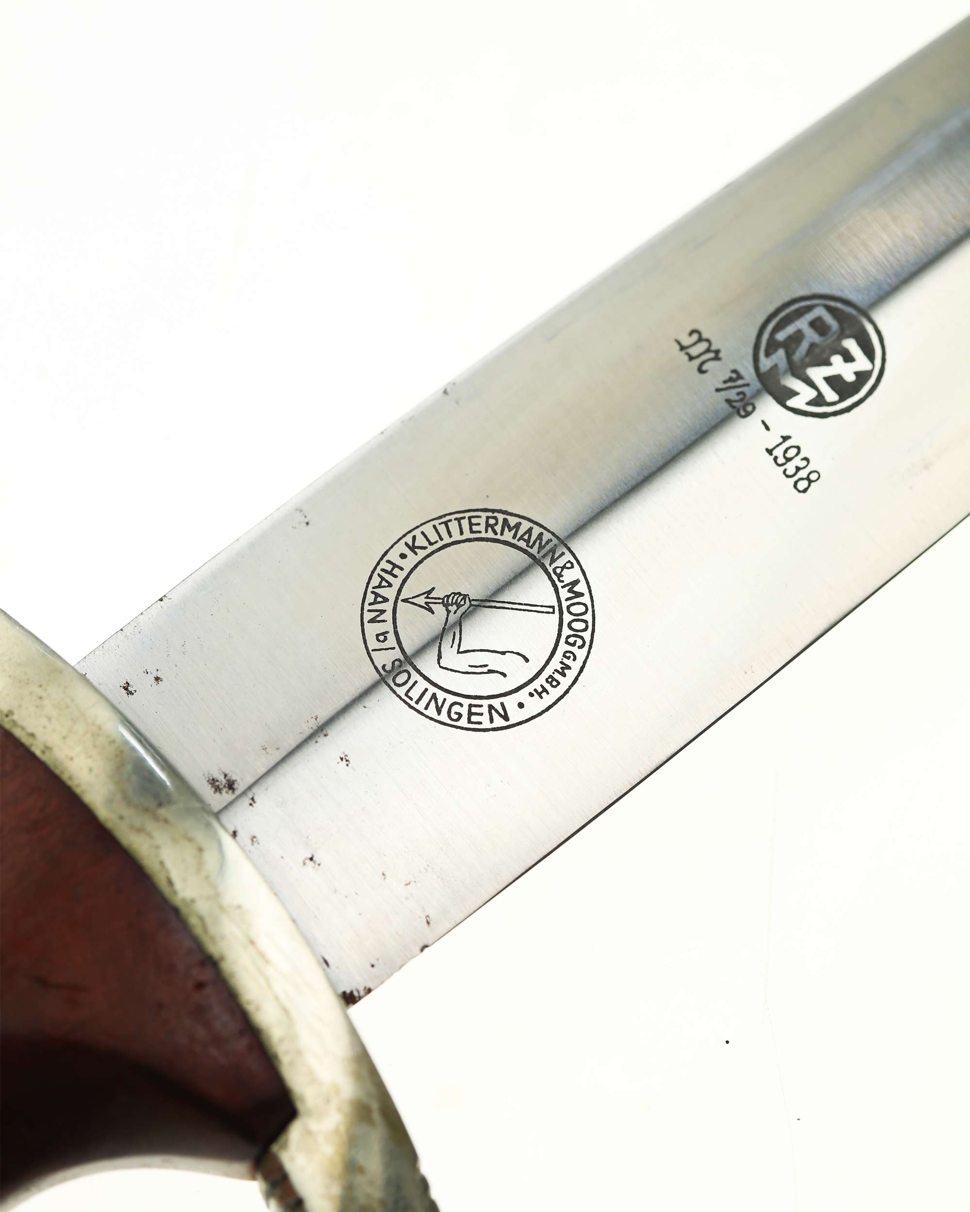 SA Dolch – originales Gehänge mit Assmann DRGM und RZM L2/5/39 Markierung