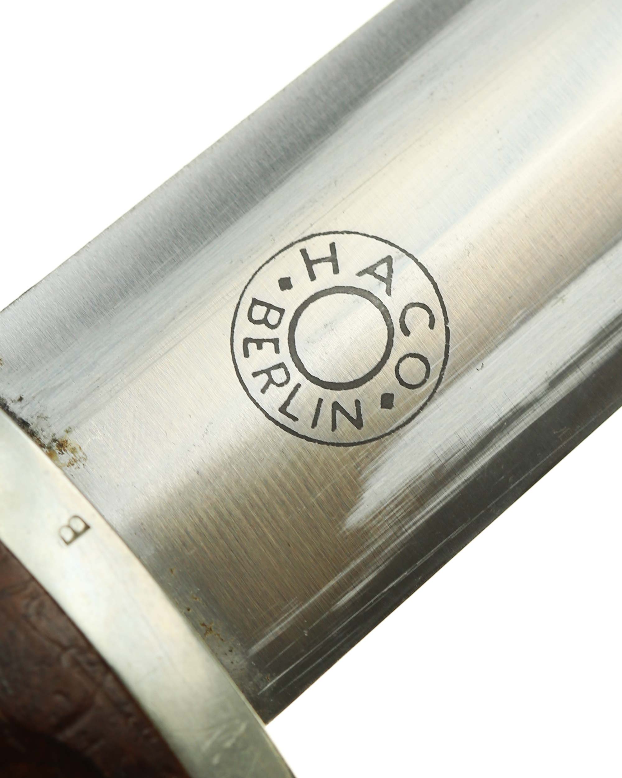 Служебный кинжал СА — ножны с оригинальным воронением и ранним кожаным подвесом СА