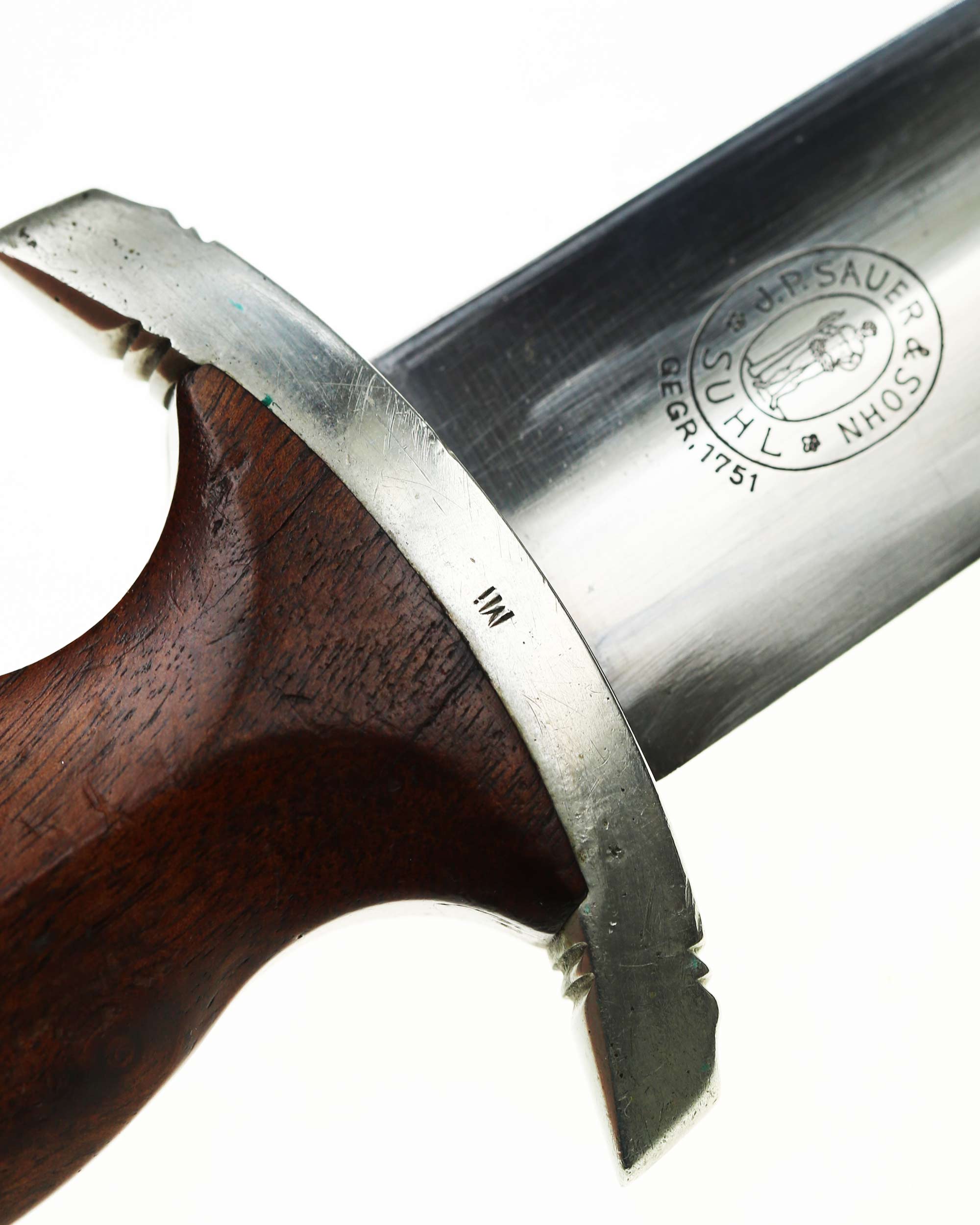 SA dagger – maker mark J. P. Sauer & Son Suhl on reverse of blade