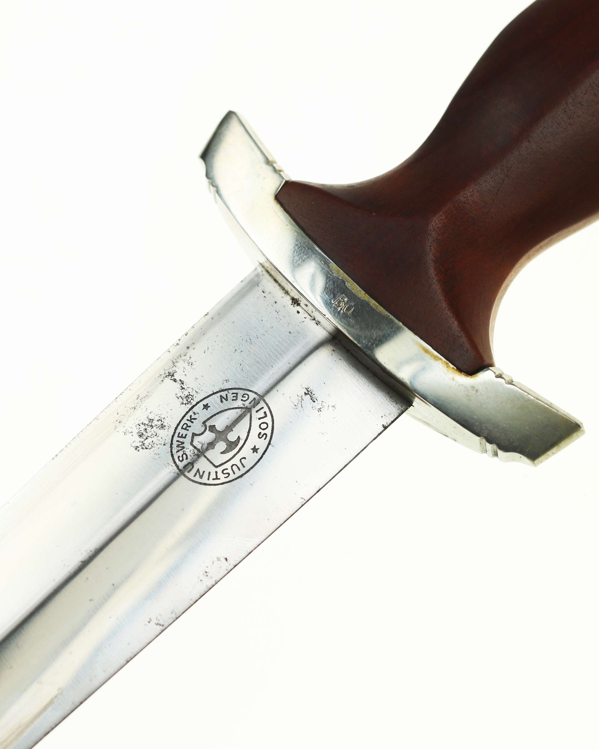 Maker logo Justus Brenger and Co Justinuswerk Solingen on SA Service Dagger