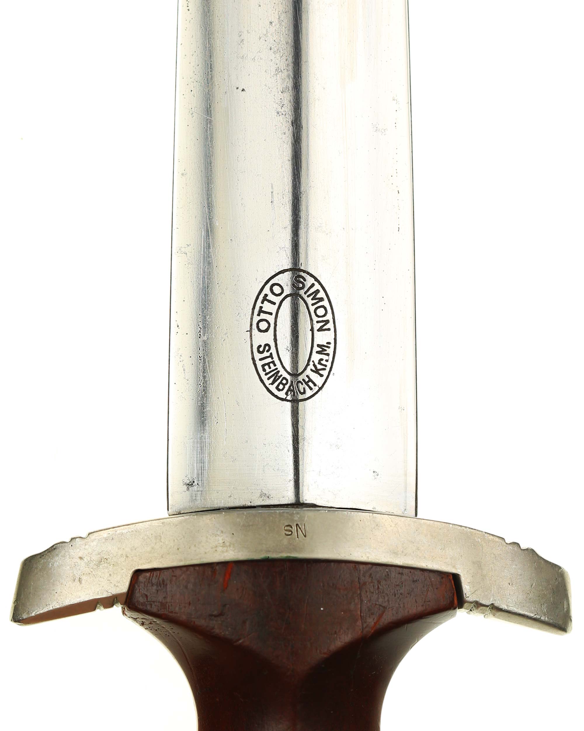 SA Dolch – Klinge mit Devise Alles für Deutschland und Hersteller Otto Simon Steinbach