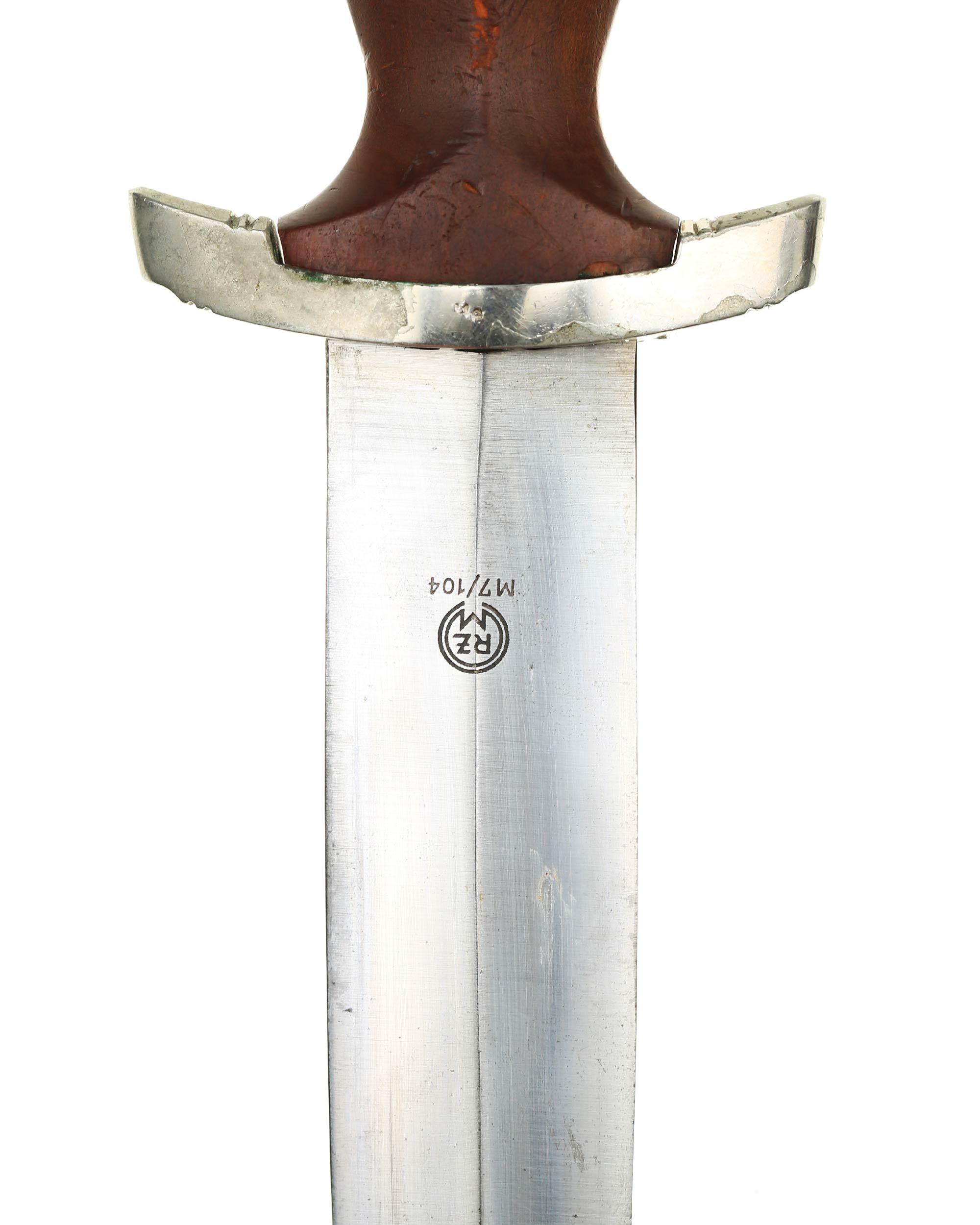 SA dagger blade with motto Alles für Deutschland and RZM M7/104 marking