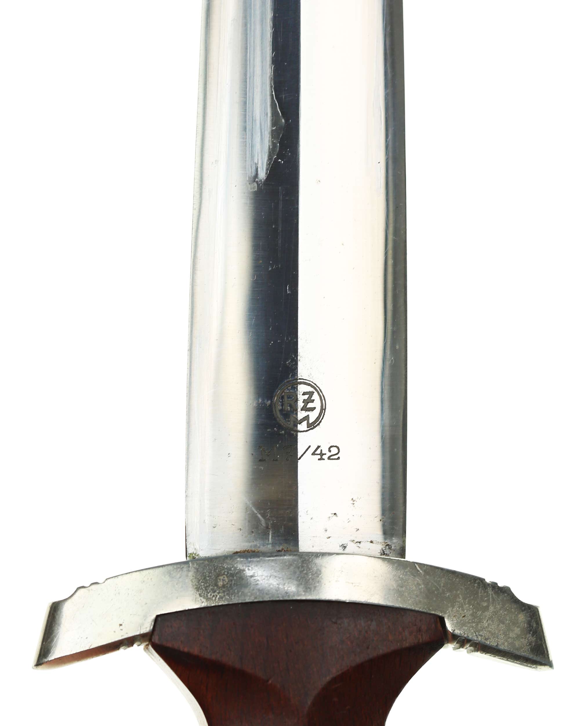 SA dagger – mirror-bright blade with crossgrain and motto Alles für Deutschland