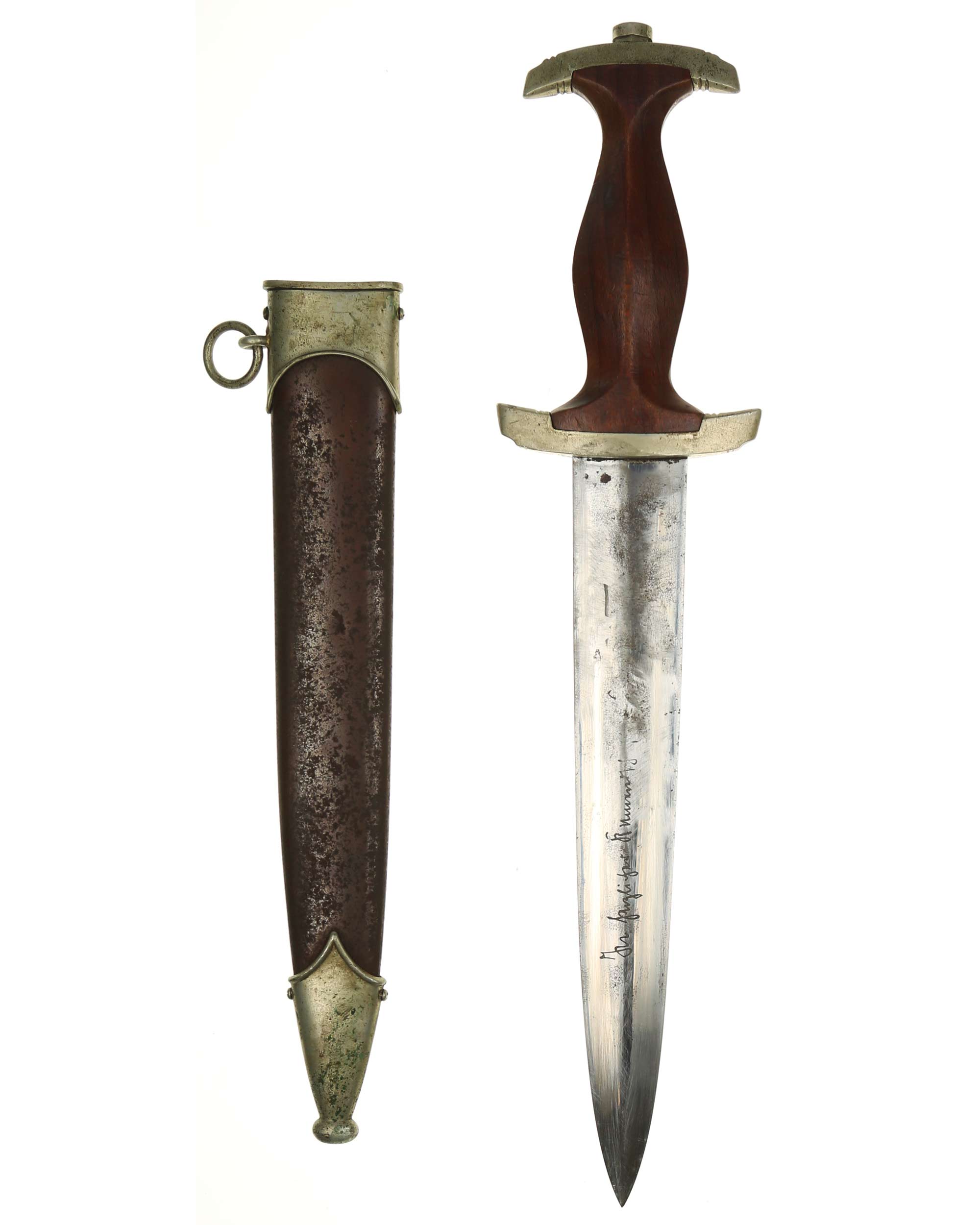 SA Ehrendolch Ernst Pack Solingen mit Klinge Griff und früher brauner Scheide