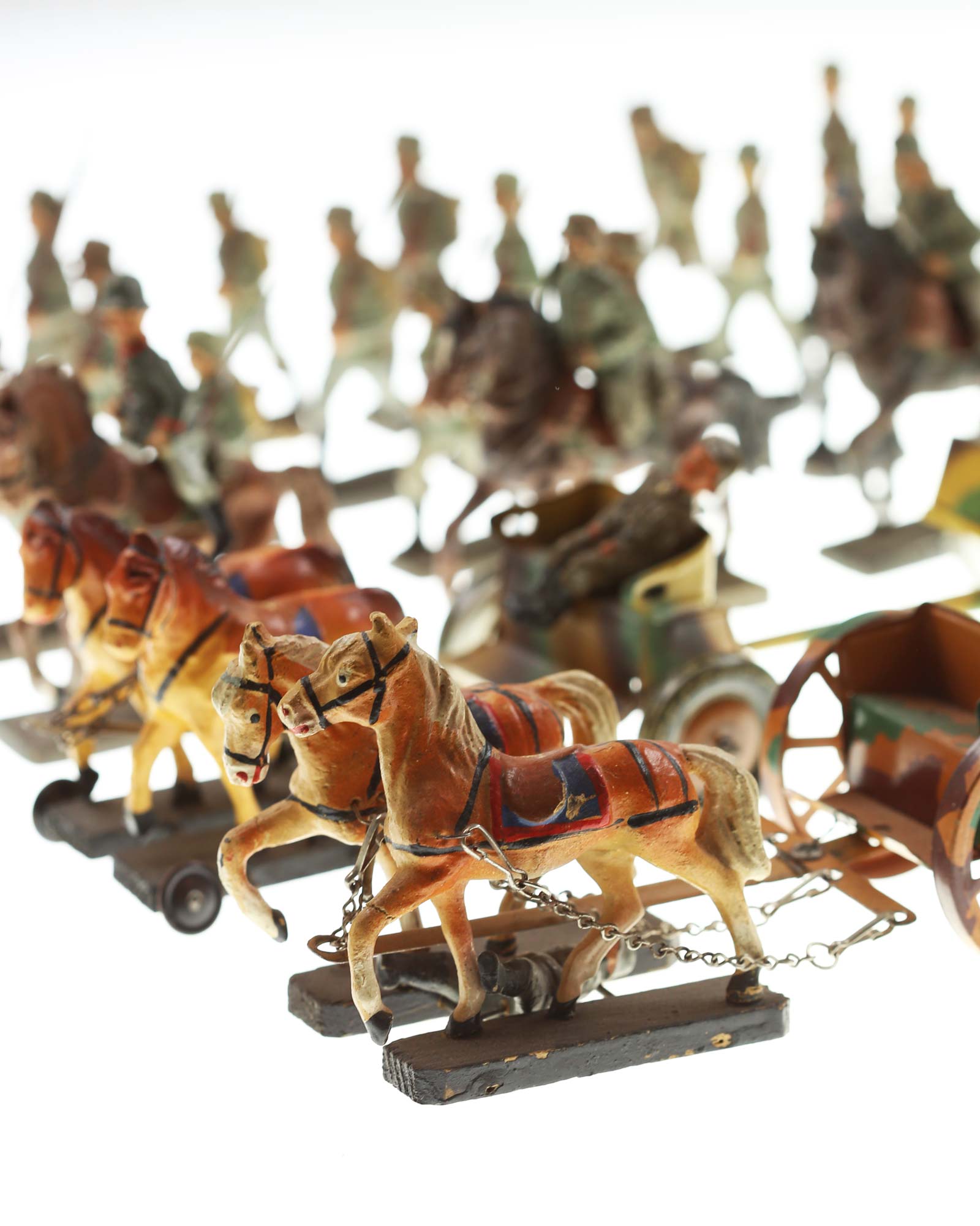 Lineol Militärfiguren – Fernmelder und Ausrüstung