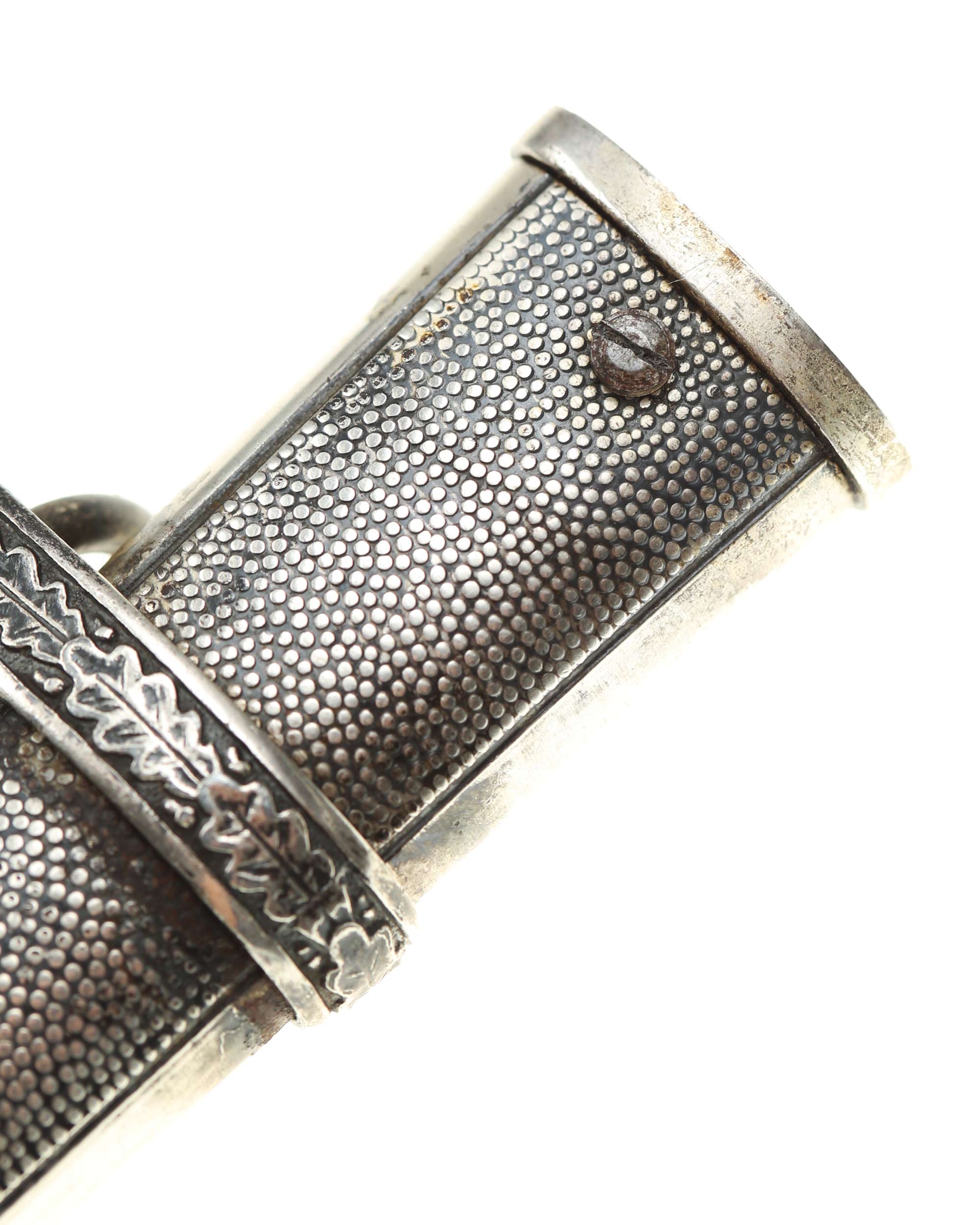 Scheide Heeres-Offiziersdolch M1935 – körnige Oberflächenstruktur Vorder- und Rückseite