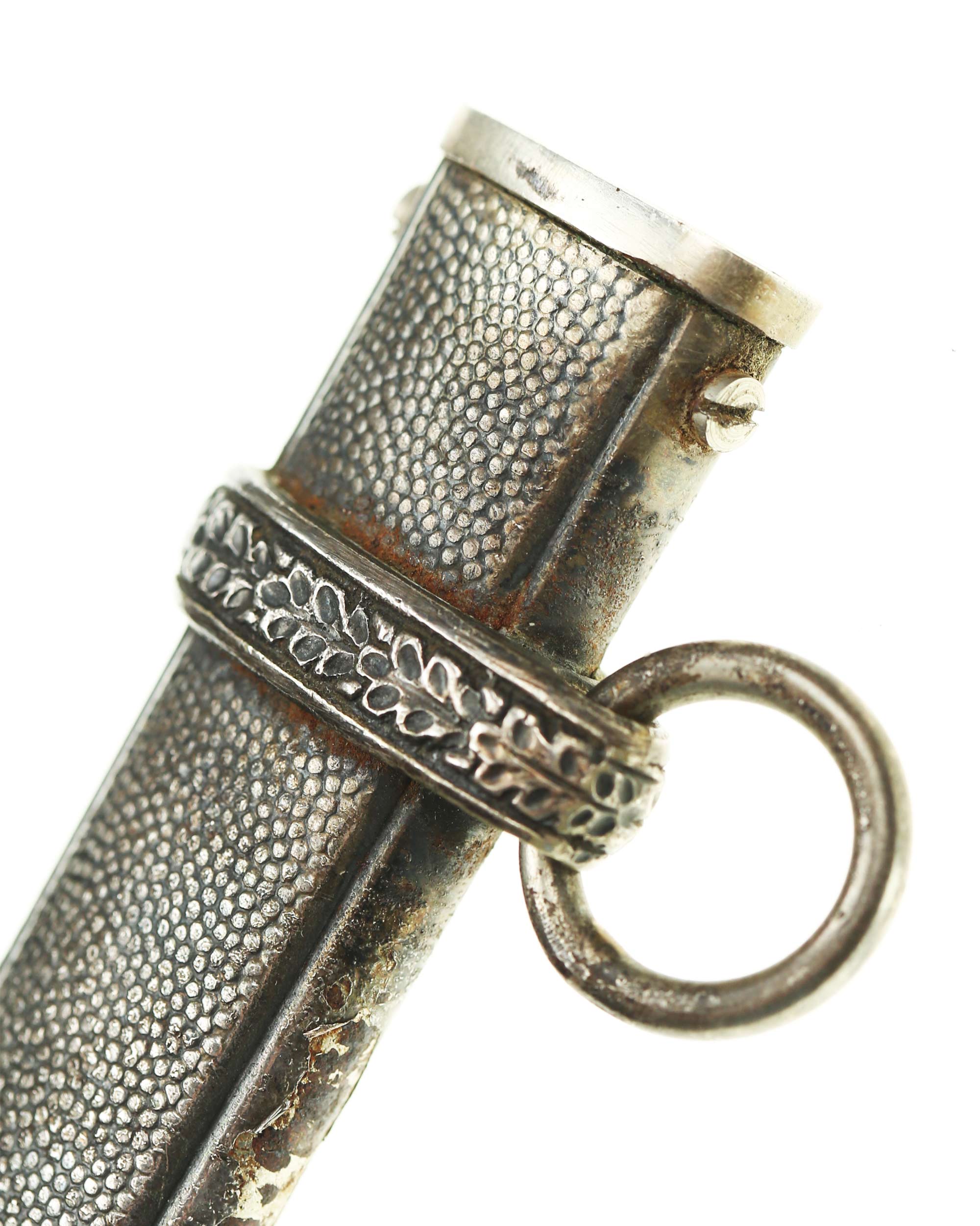 Detail view of scabbard for Army Officer’s Dagger Model 1935