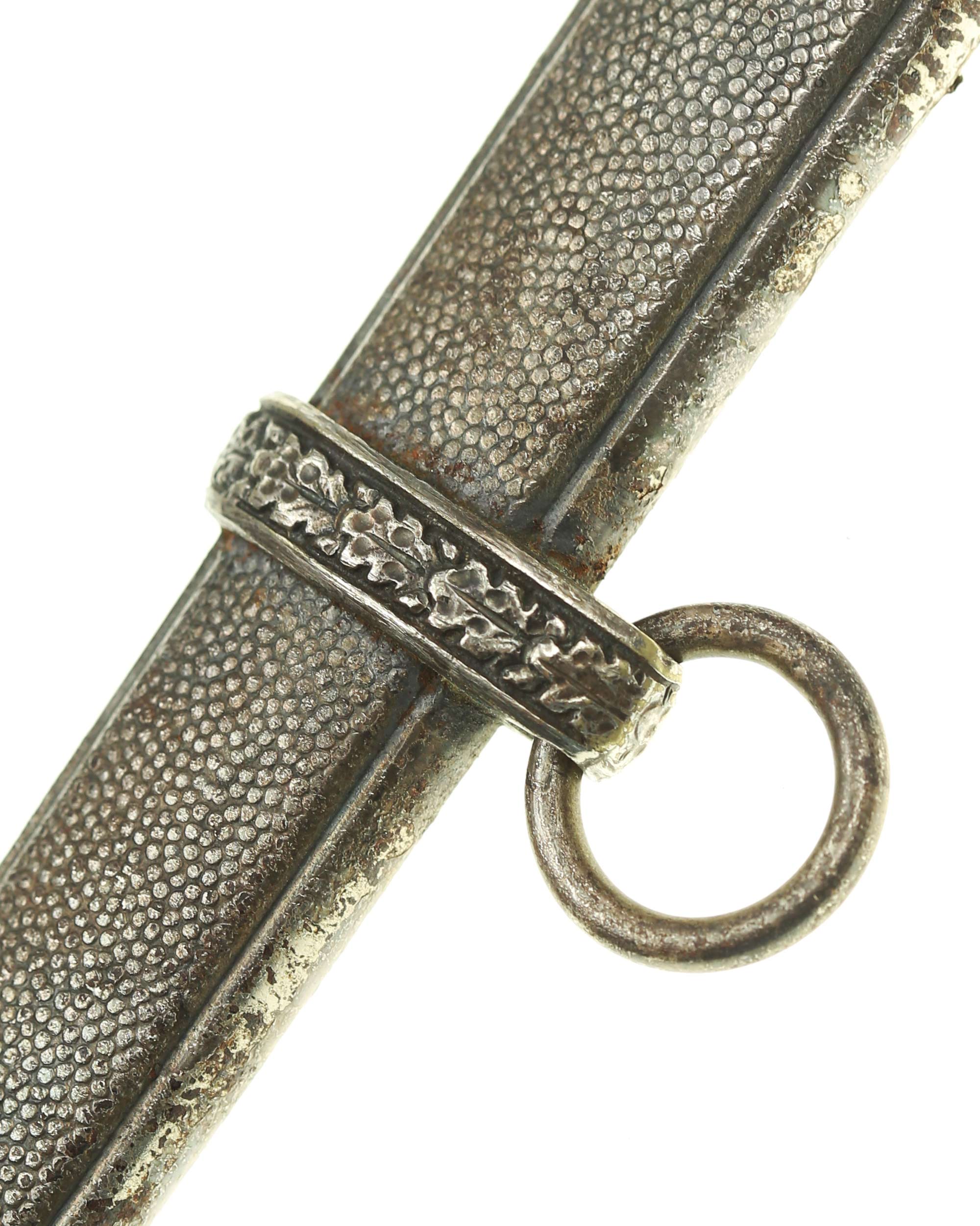 Reverse side of scabbard for Army Officer’s Dagger M1935