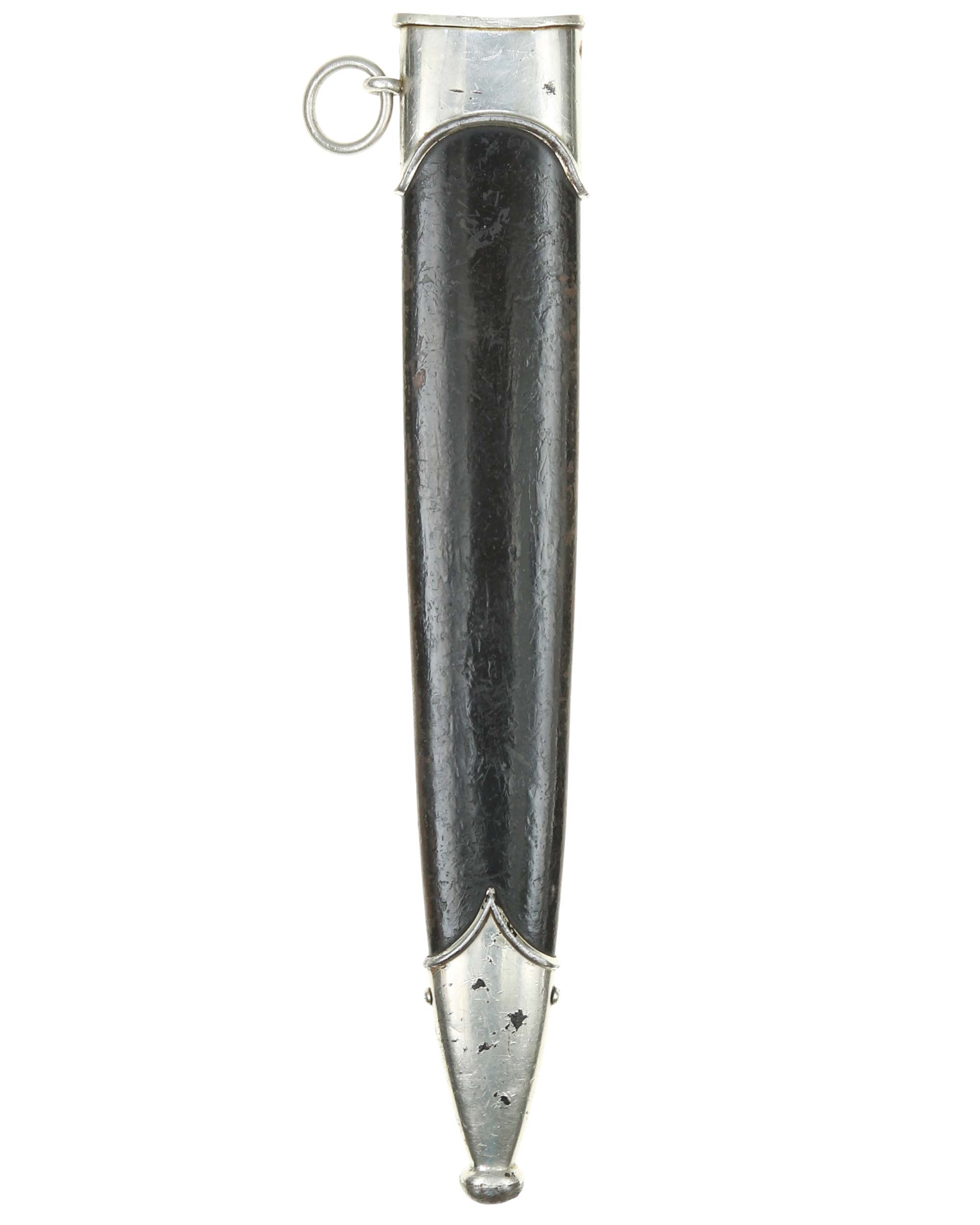 Black SS NSKK scabbard – detail of finish and fittings