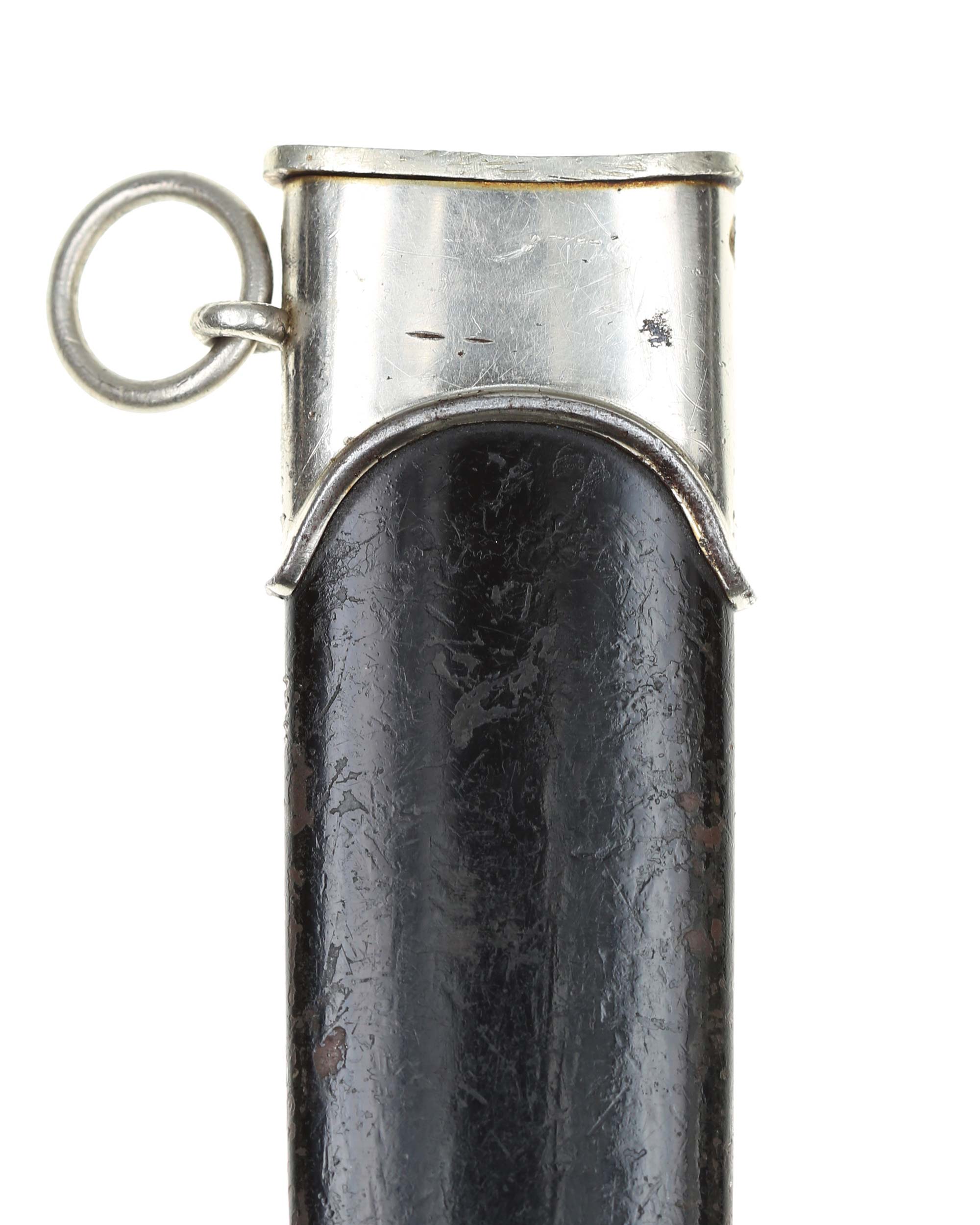 Black scabbard for SS NSKK dagger – lower fitting with screws present