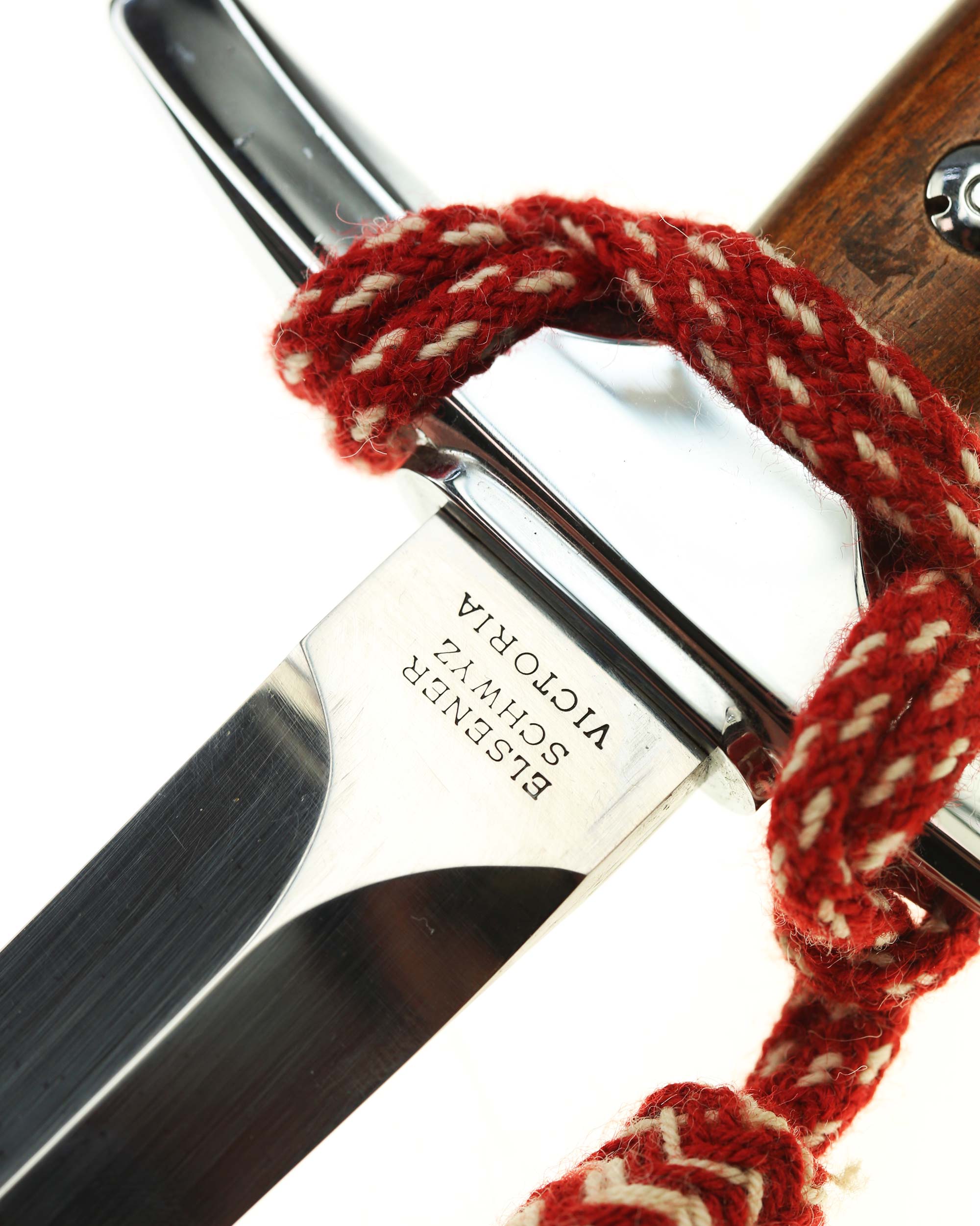 Schweizer Offiziersdolch – brünierte Stahlscheide mit Gehänge und Portepee