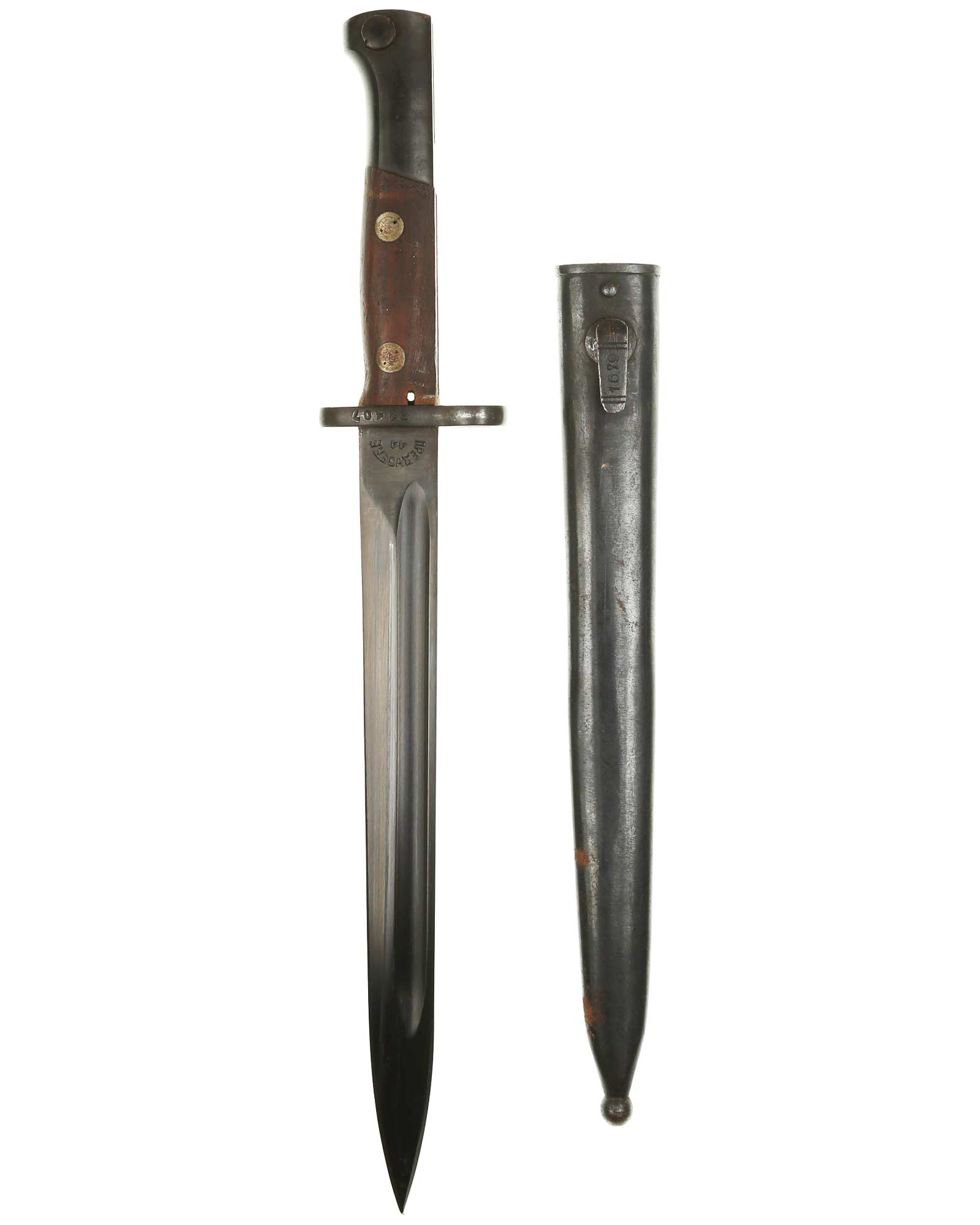 Seitengewehr 1948/44 Jugoslawien – Scheide stählern