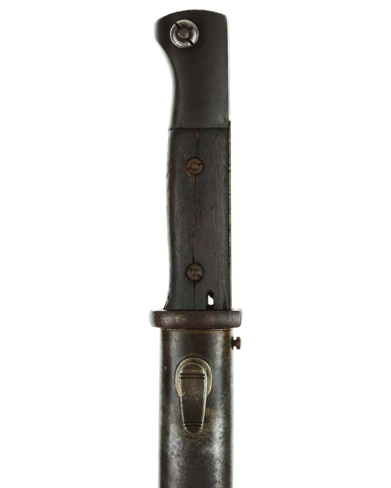 Seitengewehr 84/98 – Griff mit Holzgriffschalen