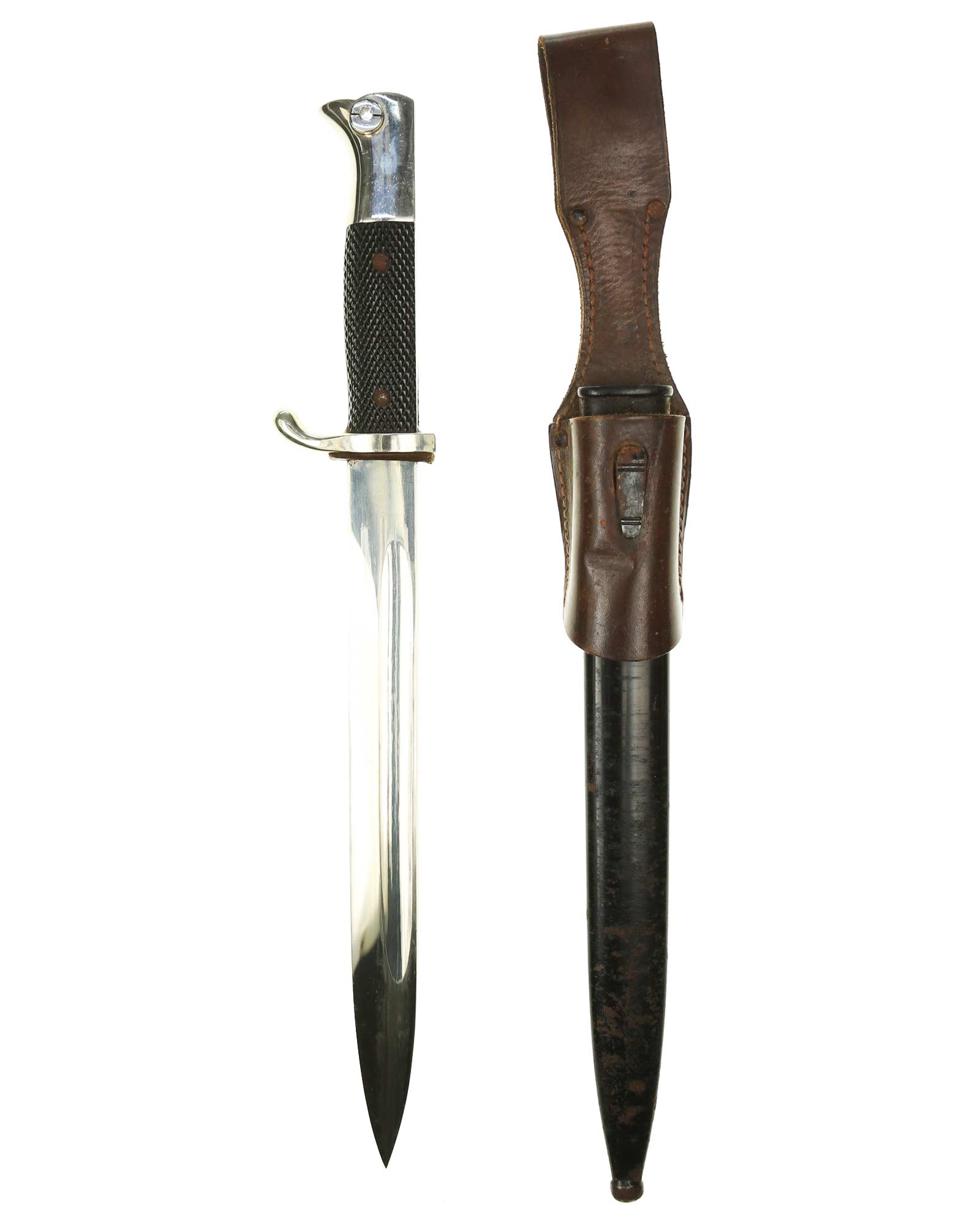 Long K98 Dress Bayonet with Leather Frog