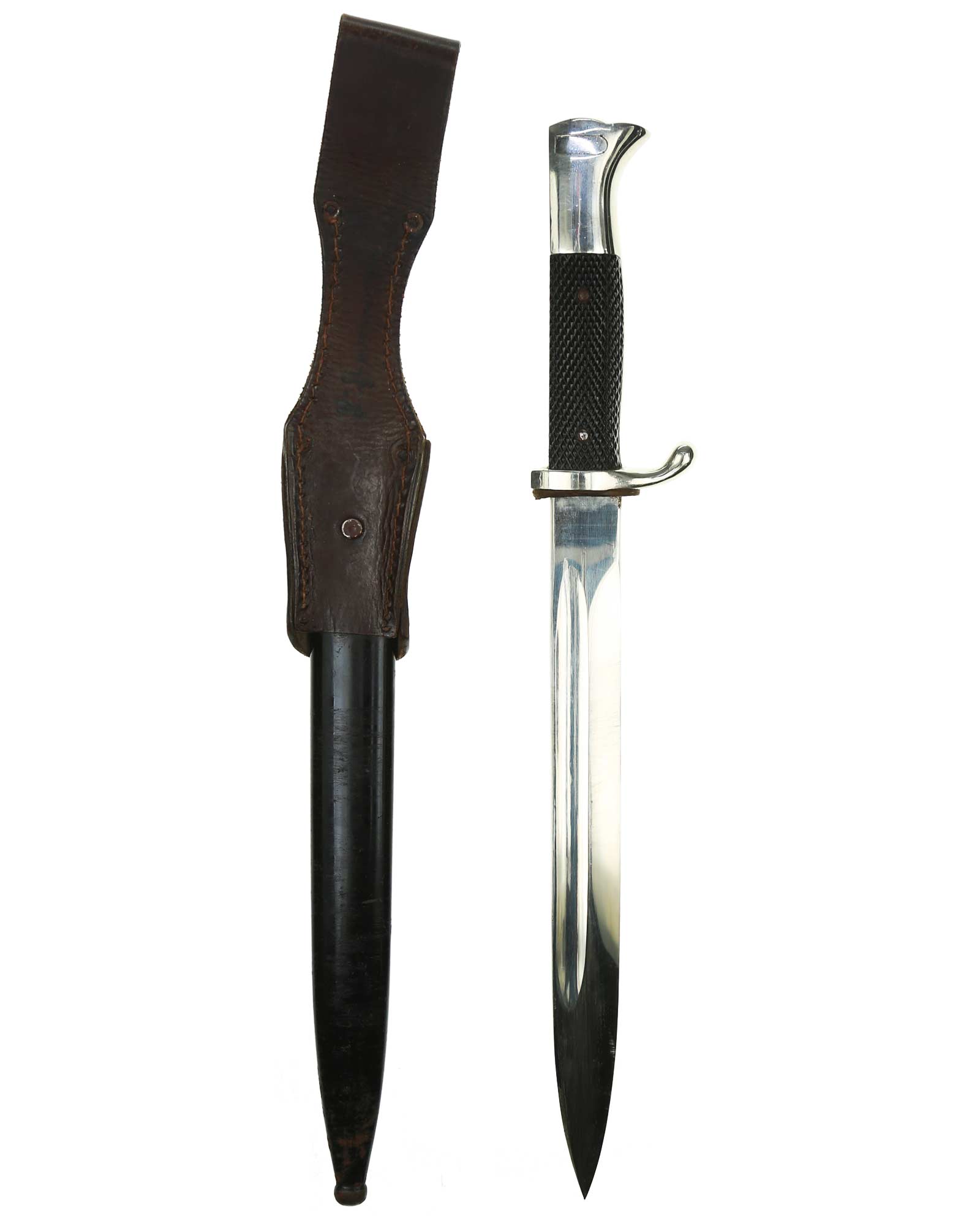 K98 Dress Bayonet with Brown Leather Frog – German Wehrmacht