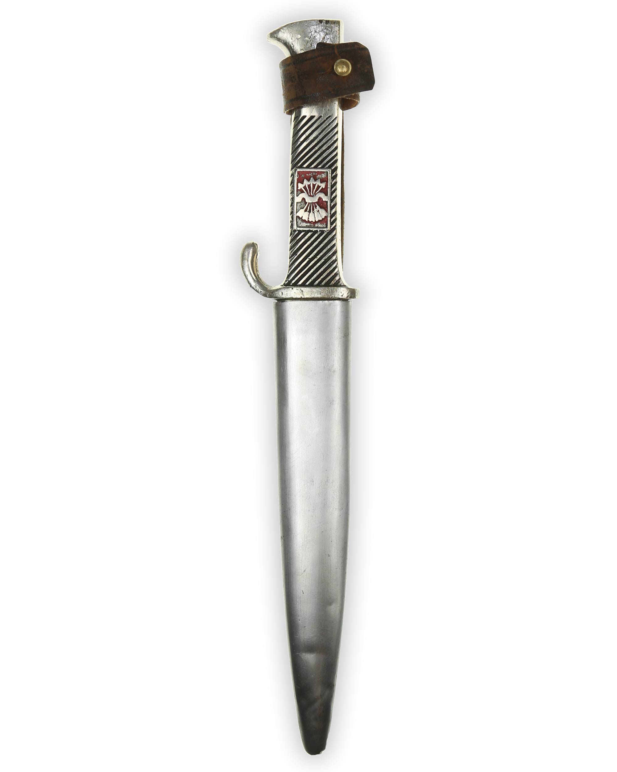 Spanisches Falange Dolchmesser mit Initialen JBB – Gesamtansicht