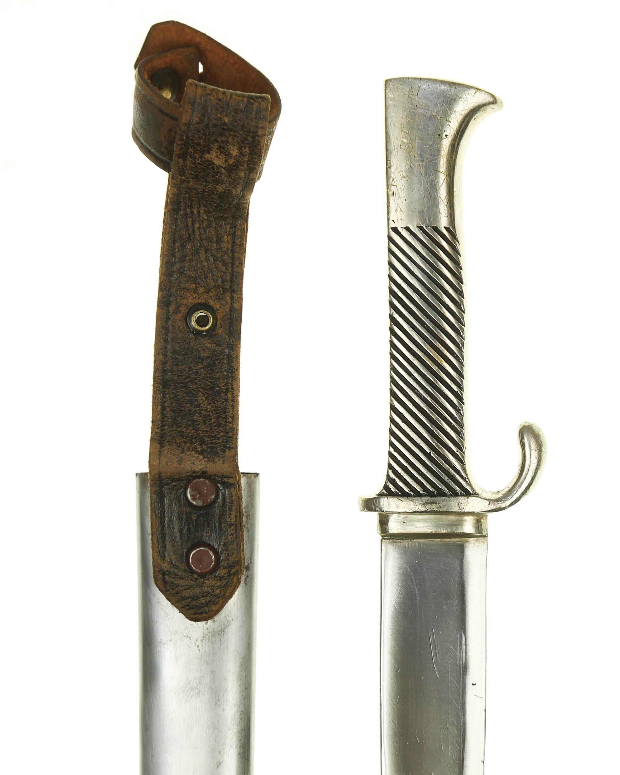 Spanisches Falange Dolchmesser – Scheide Gesamtansicht