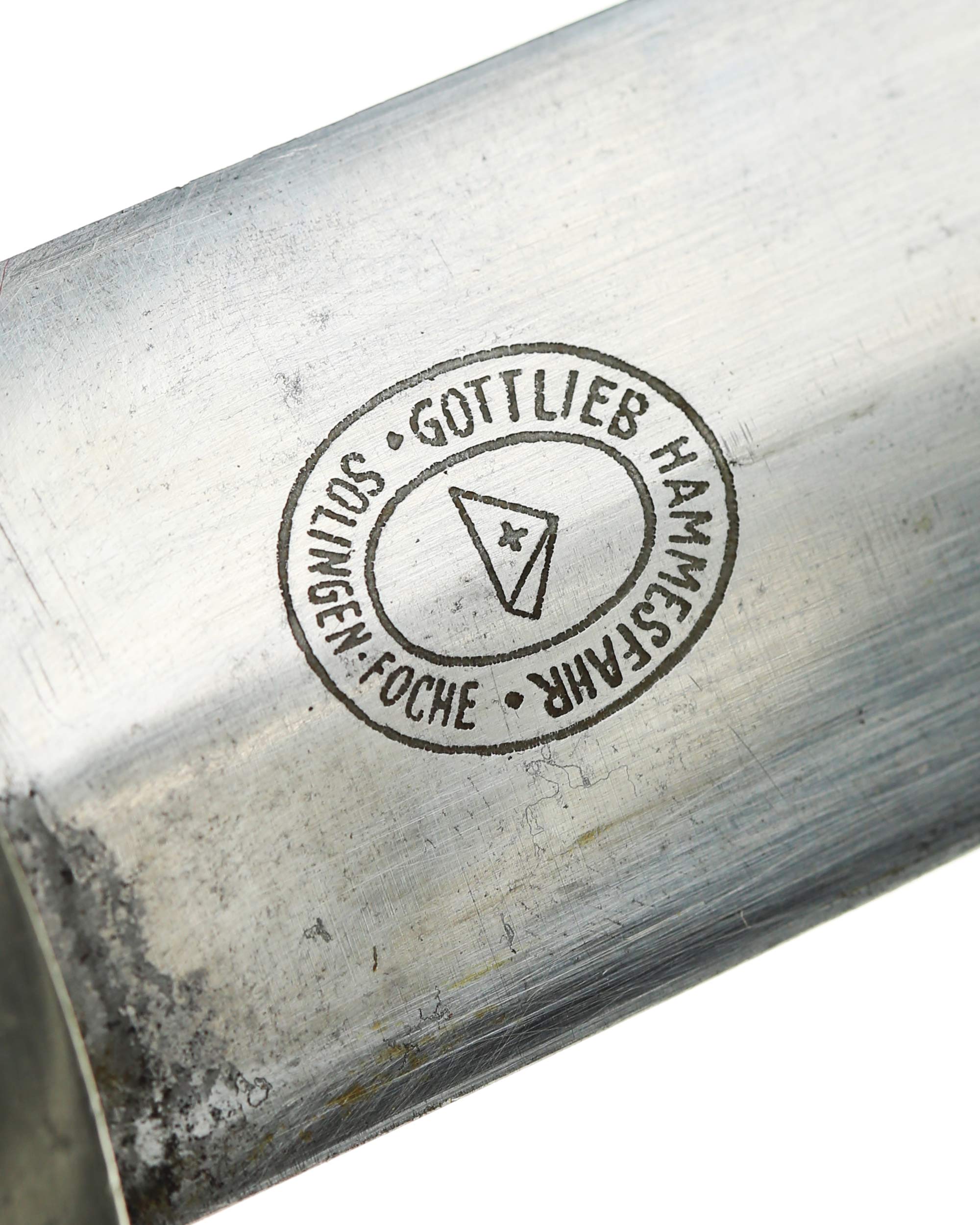 SS Dolch frühe Fertigung – braun brünierte Scheide mit Neusilberbeschlägen