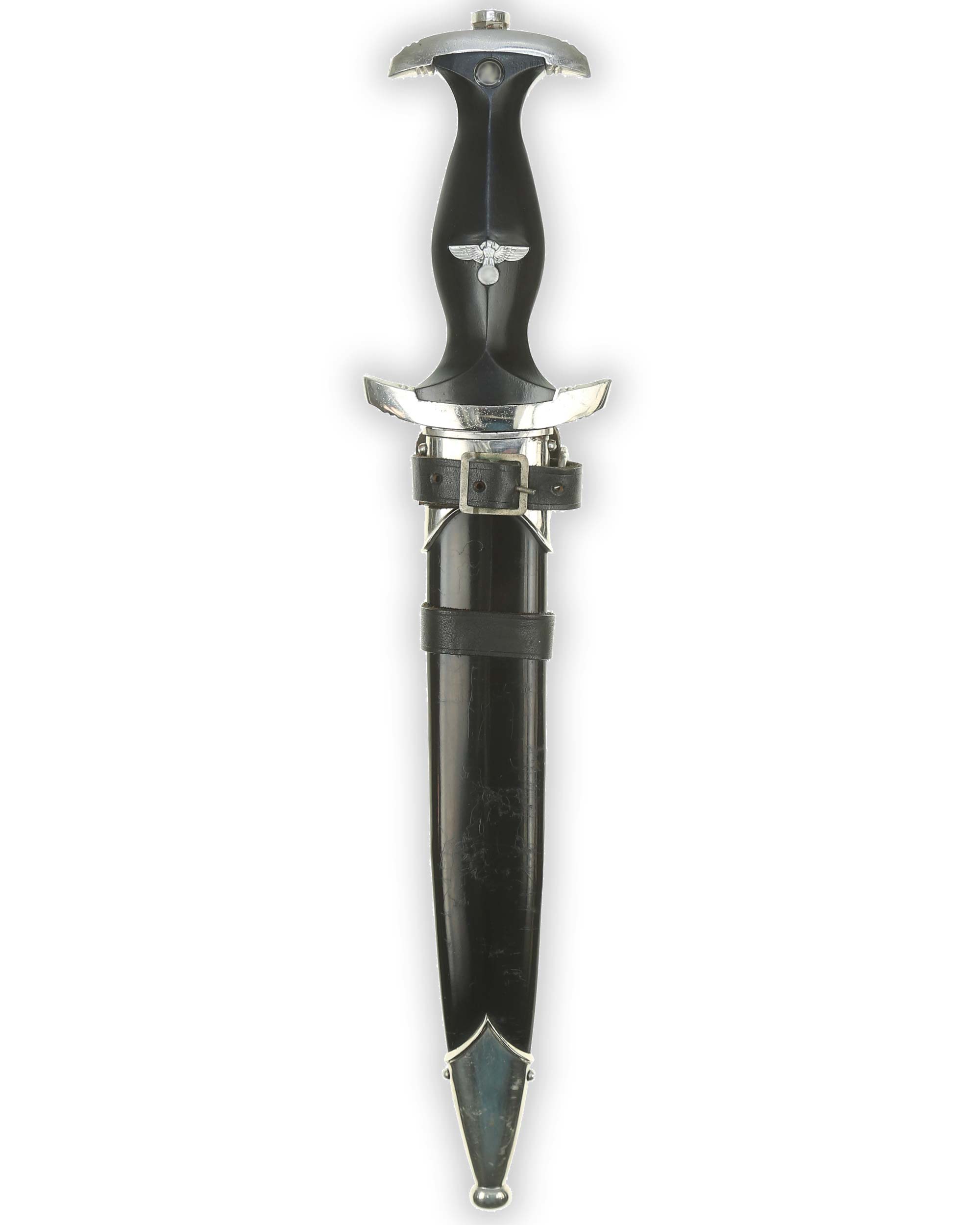 Late-production SS service dagger with vertical hanger – RZM M7 80 Gustav Spitzer Solingen – overall view