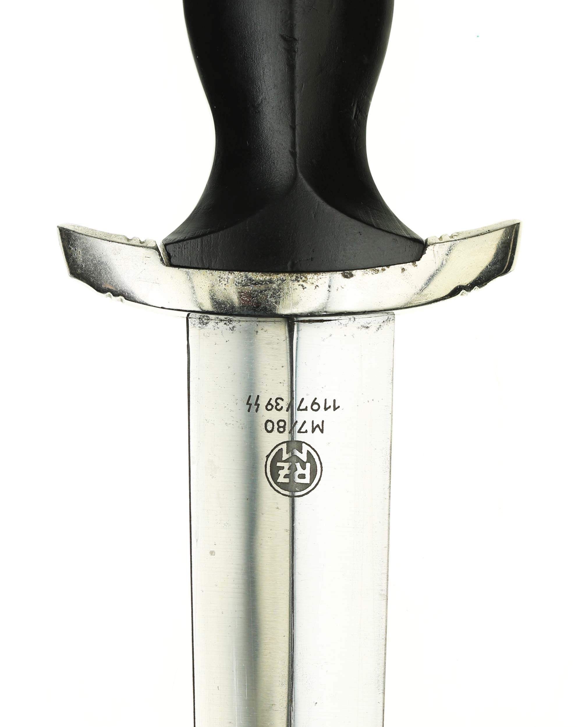 SS service dagger – blade with motto Meine Ehre heißt Treue and RZM mark M7 80