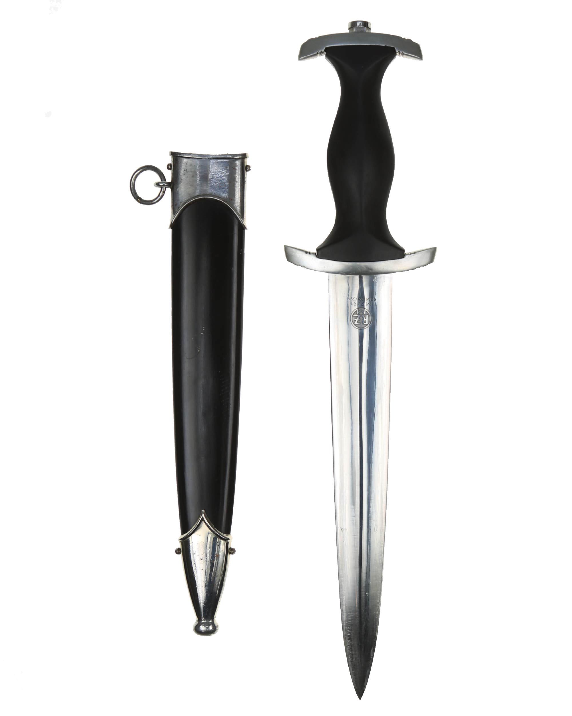SS Service Dagger late variant – overall view with RZM M7/91 marking