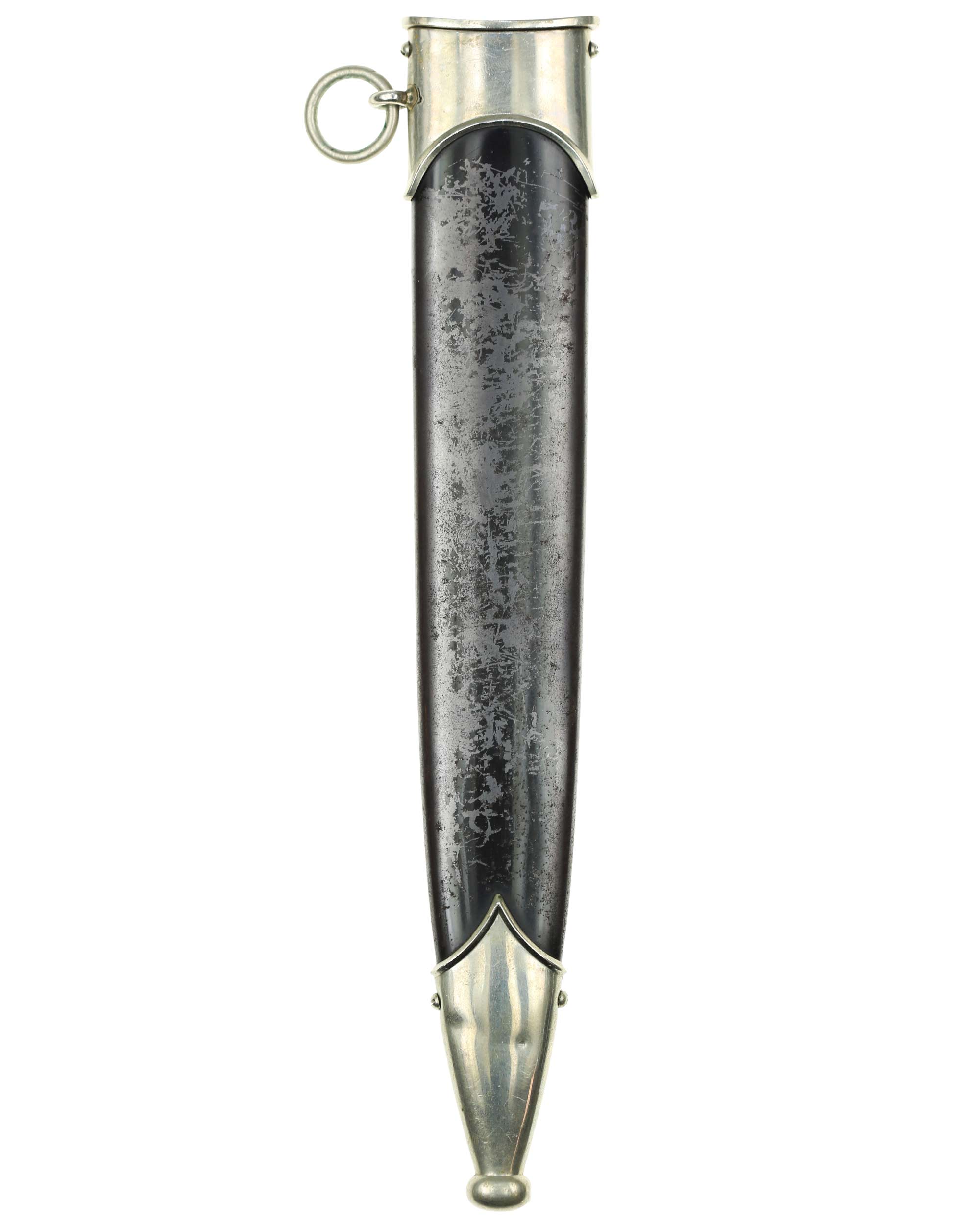 Scabbard of early SS Honor Dagger with fittings and suspension ring