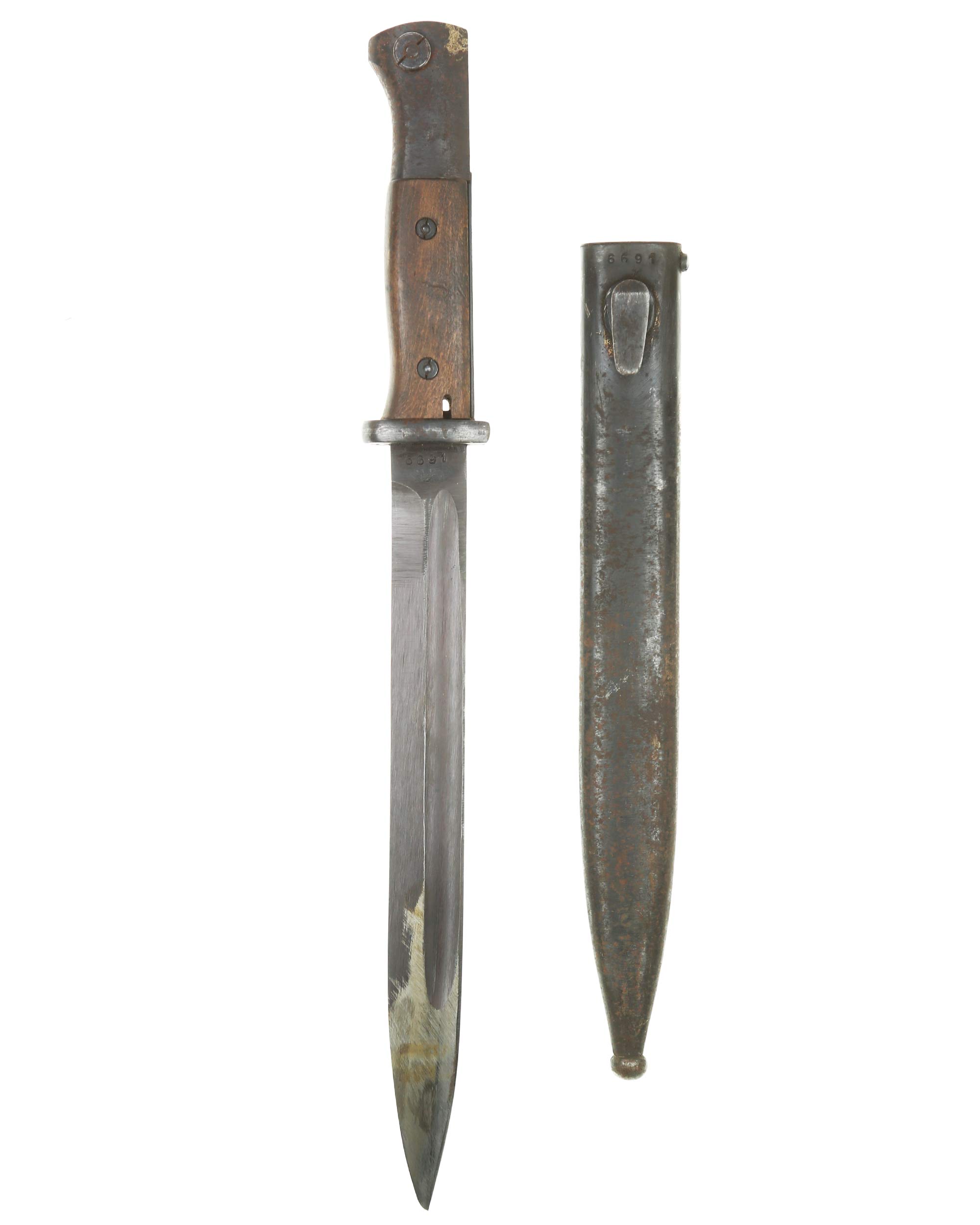 Wehrmacht bayonet 84/98 cvl 44 Weyersberg Kirschbaum Solingen full view