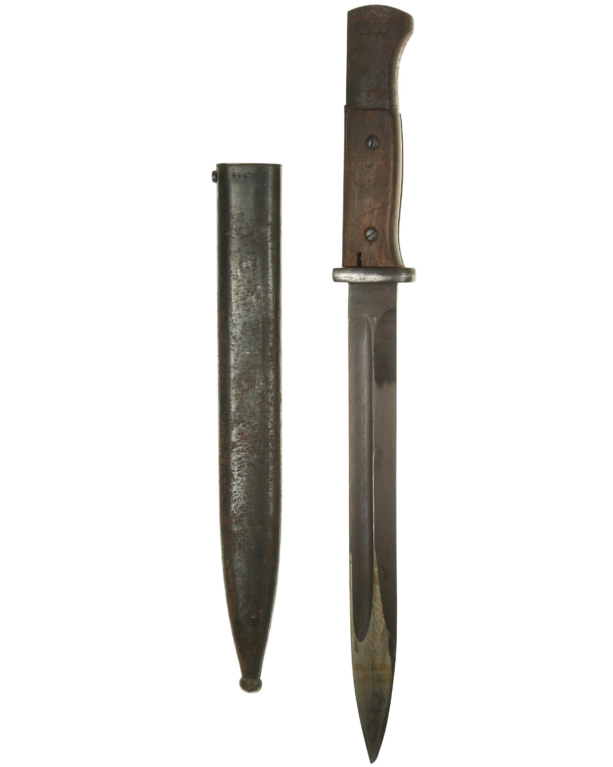 Blade of Wehrmacht bayonet 84/98 with serial number 6691 n