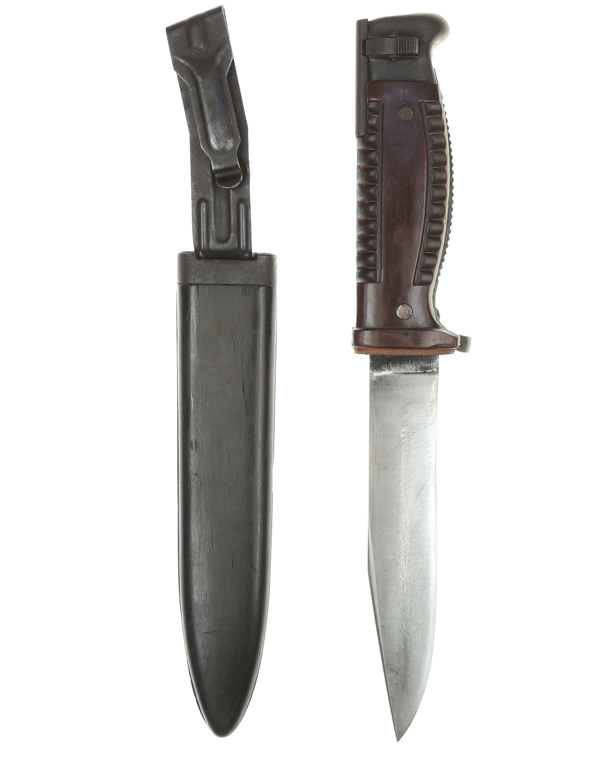 Seitengewehr SG42 von Carl Eickhorn Solingen mit schwarzer Scheide und Griffstück