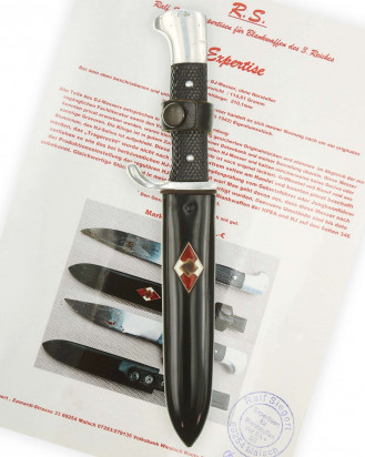 © DGDE GmbH - DJ Fahrtenmesser mit HJ-Emblem [Späte Fertigung] inkl. Expertise