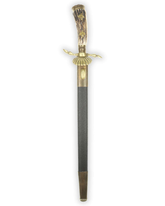 Honor Hunting Cutlass with Dedication to a Court Marshal for a 50th Jubilee – E. & F. Hörster Solingen