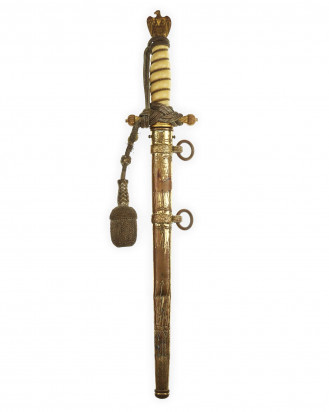 © DGDE GmbH - Kriegsmarine Offiziersdolch [M1938] mit Portepee – Carl Eickhorn Solingen