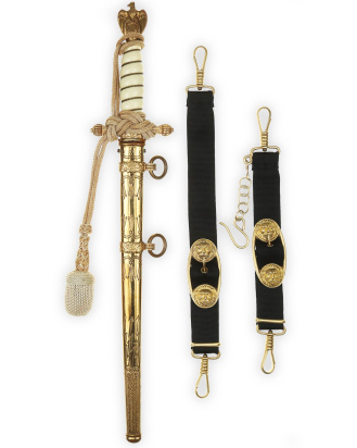 &copy; DGDE GmbH - Кортик офицера немецких ВМФ Кригсмарине - Карл Айкхорн Золинген