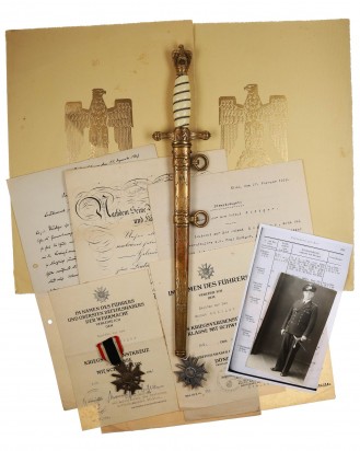 © DGDE GmbH - Documents, Awards, Navy Officer Dagger [M1938] by Carl Eickhorn Solingen