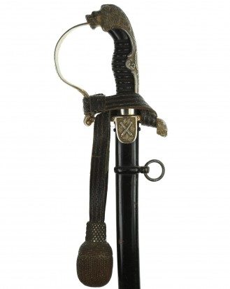© DGDE GmbH - German WWI Lion Head of the Prussian artillery Officers Sword by Pack