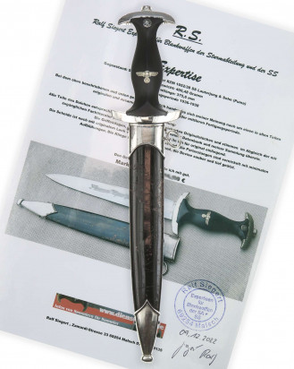 © DGDE GmbH - SS Dienstdolch [Späte Variante] mit Expertise - RZM 1052/38 SS (Lauterjung & Sohn PUMA Solingen)