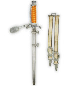 German Army Officer’s Dagger with Hangers by WKC Solingen