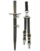 Hitler Youth Leader Dagger [M1937] with Hanger by RZM M7/36 (E.&F. Hörster Solingen)