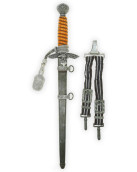 Luftwaffen Offiziersdolch [M1937] mit Gehänge und Portepee - Carl Jul. Krebs Solingen
