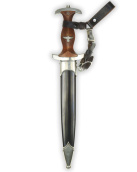 NSKK Ehrendolch [Frühe Fertigung] mit Damastklinge PD – Albert Dörschel Solingen