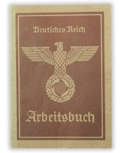 Deutsches Reich Arbeitsbuch 1939 – Arbeitsamt Siegen
